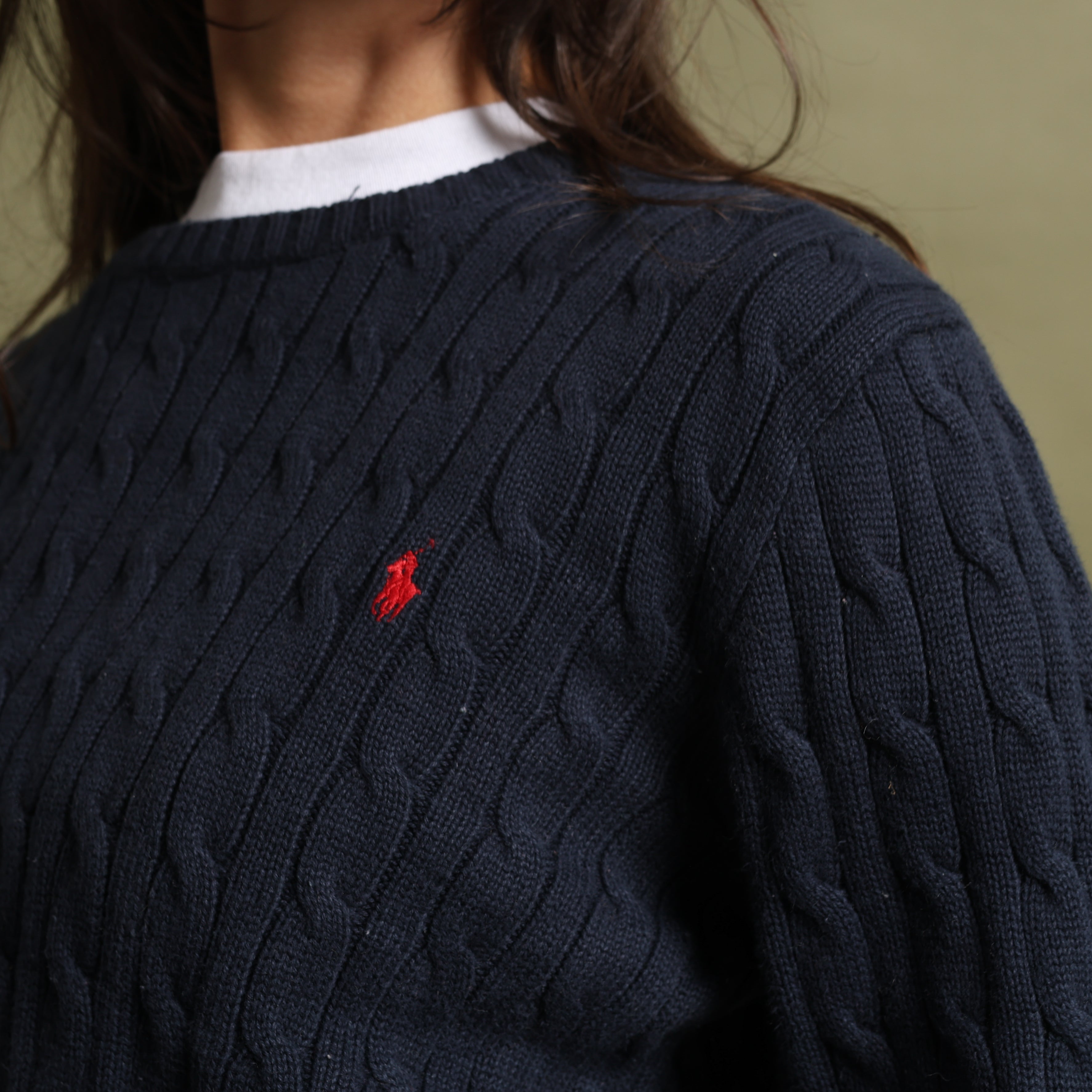 Vintage Polo Ralph Lauren Jumper XL Navy Blue Cotton