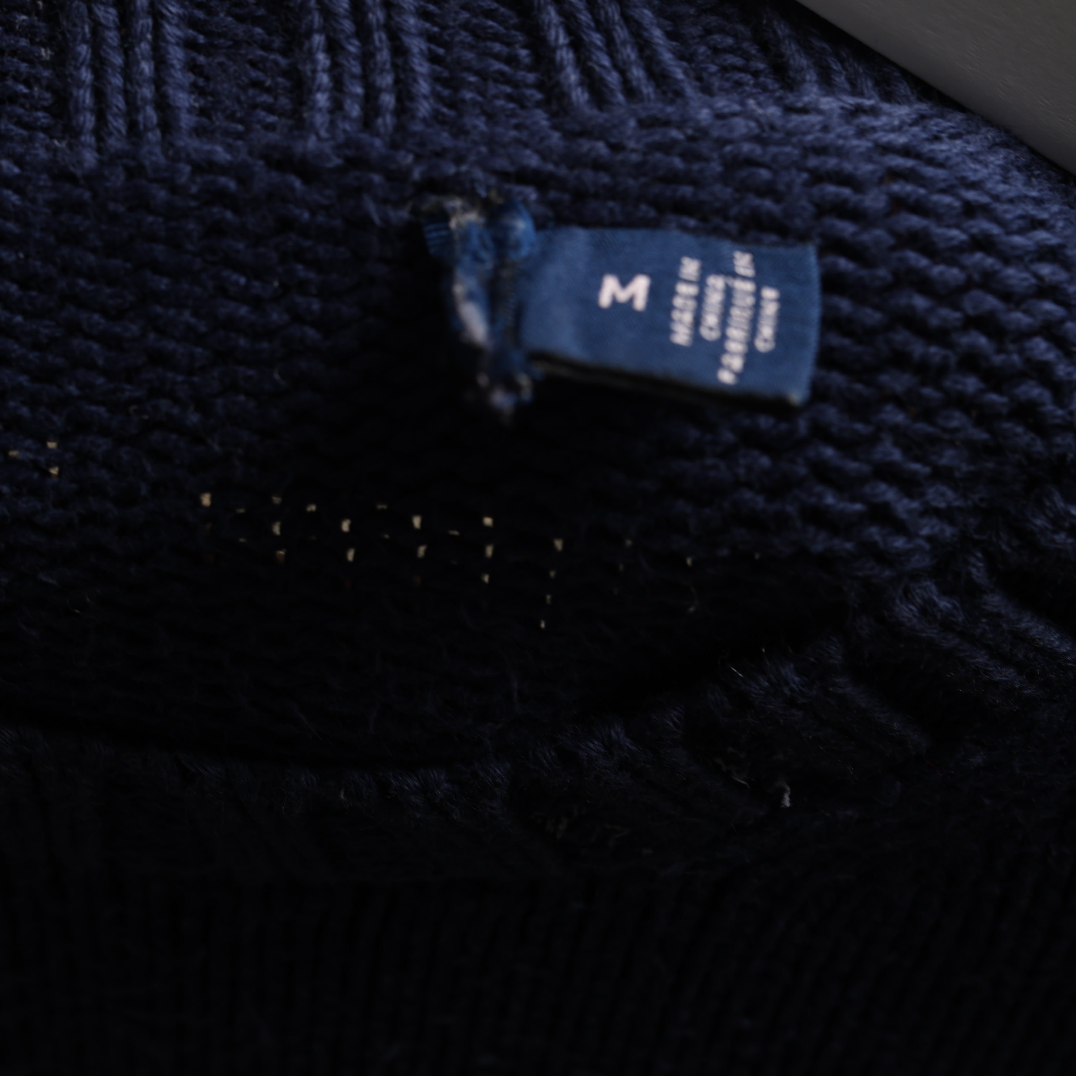 Vintage Ralph Lauren Jumper L Navy Blue Cotton