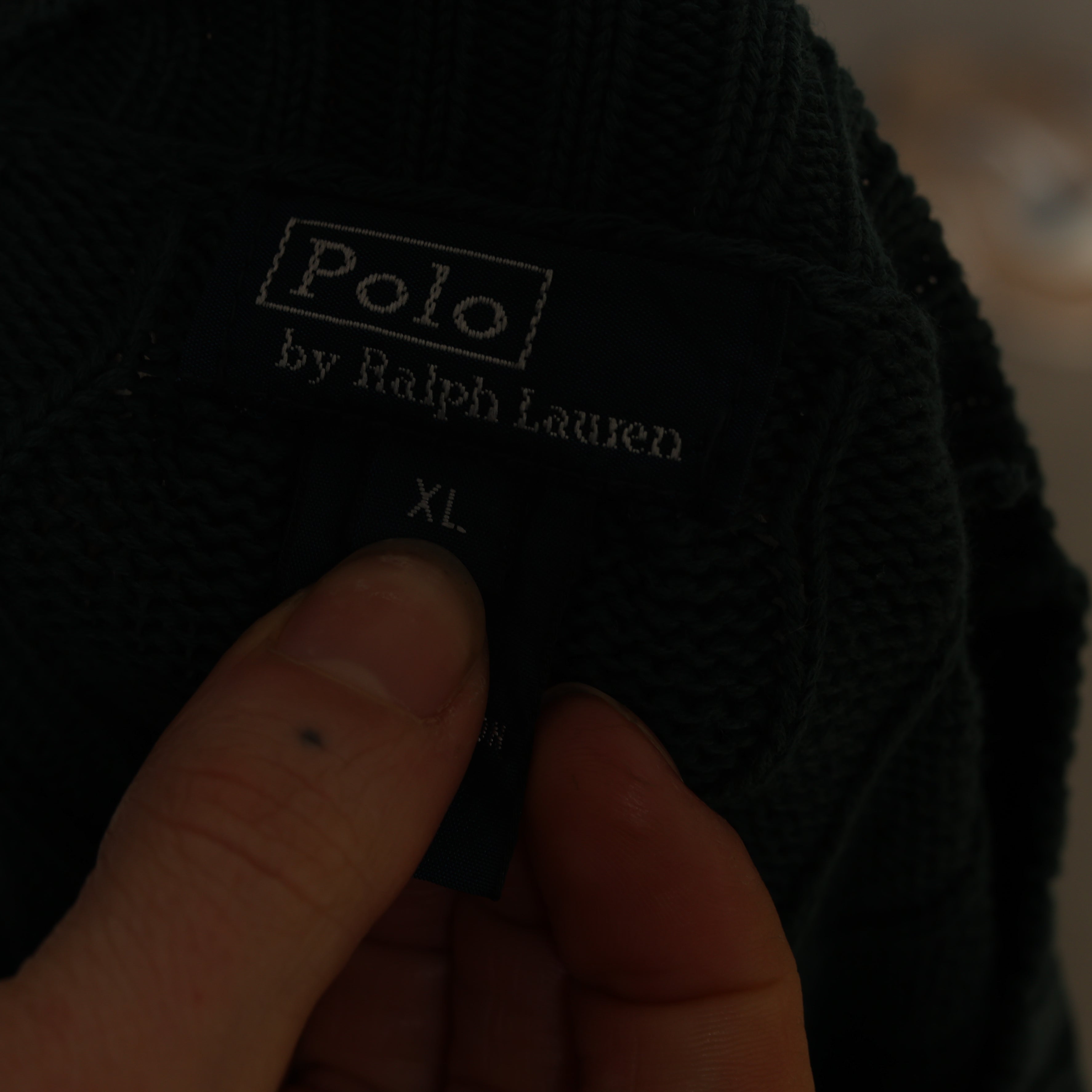 Vintage Polo Ralph Lauren Jumper M Green Cotton
