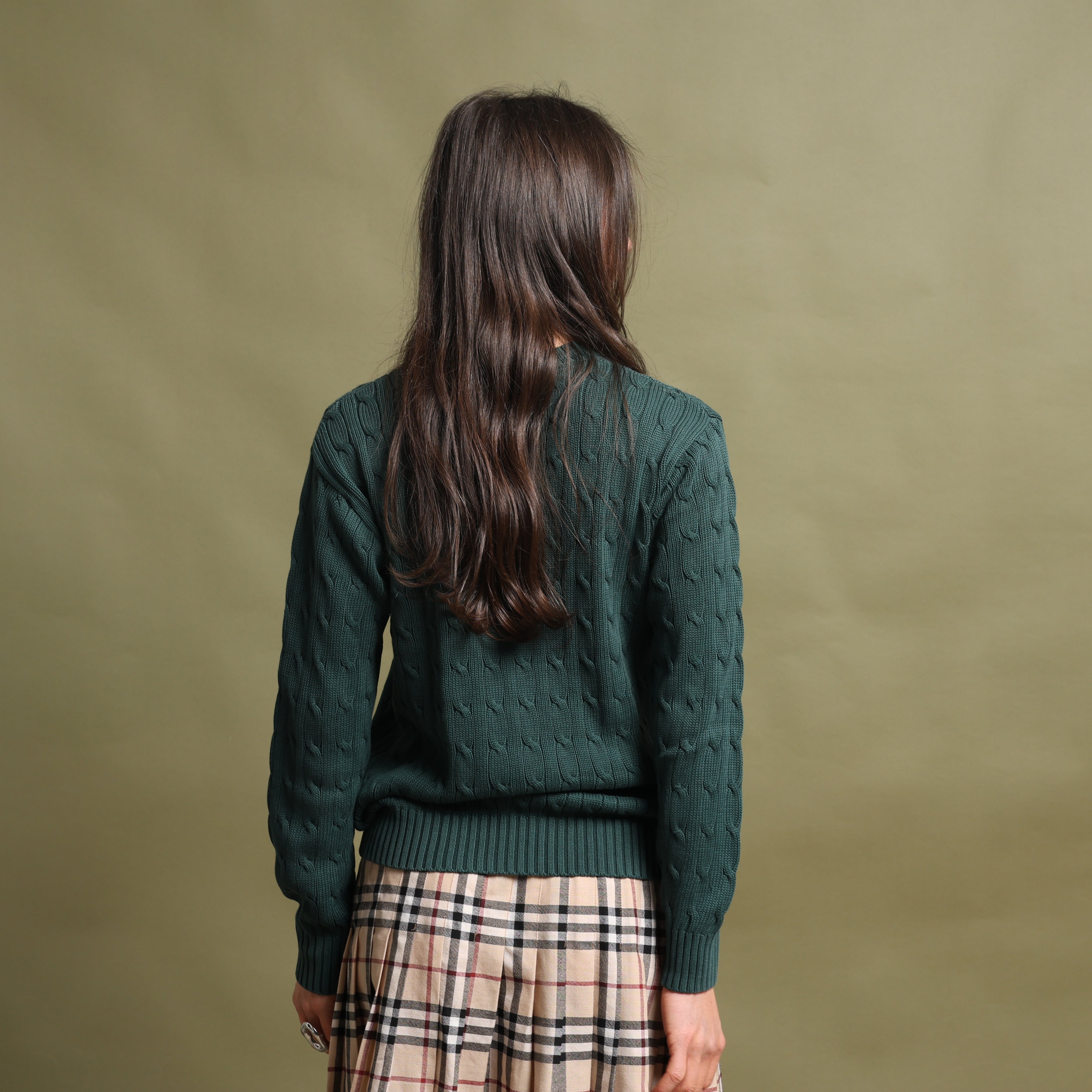 Vintage Polo Ralph Lauren Jumper M Green Cotton