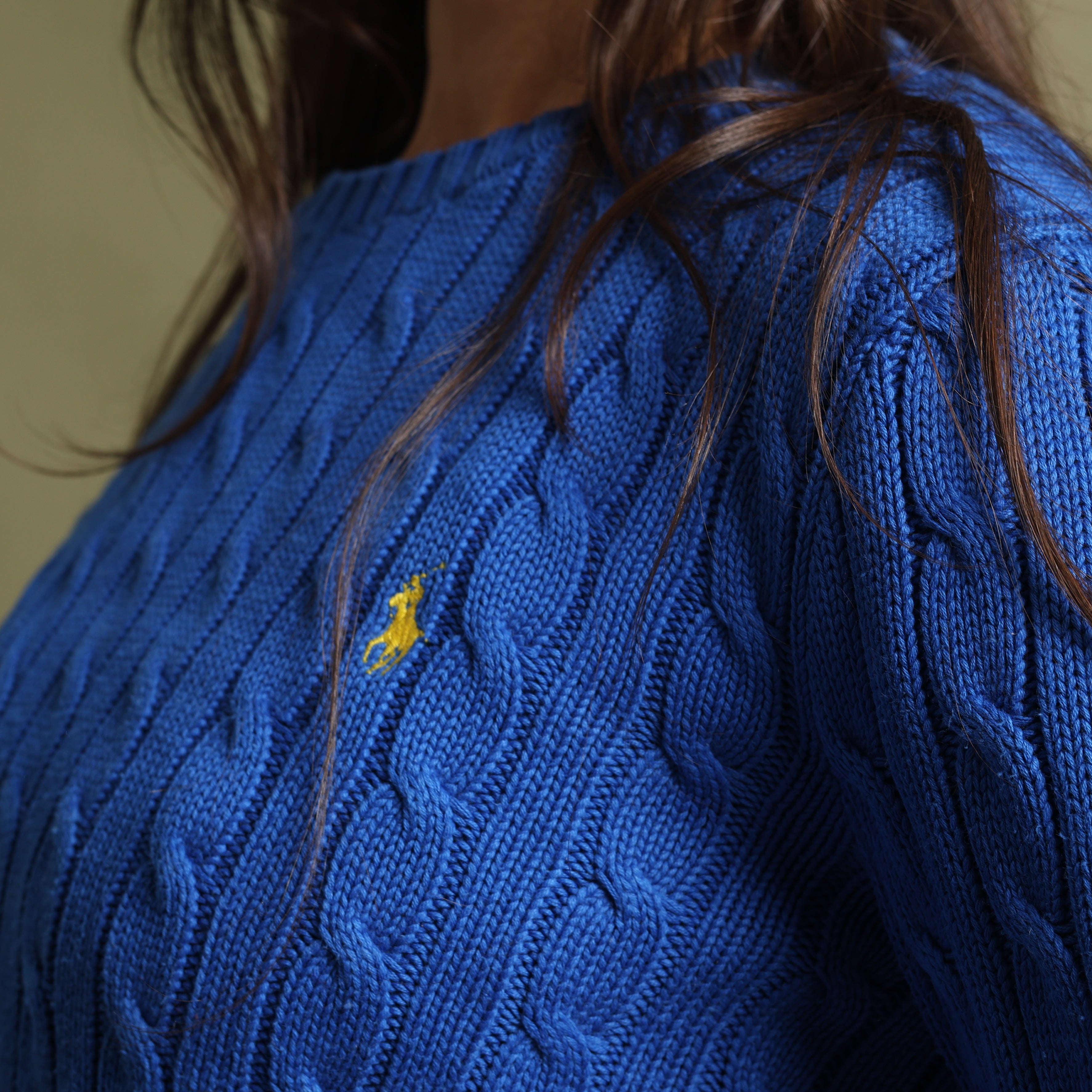Vintage Ralph Lauren Jumper M Blue Cotton