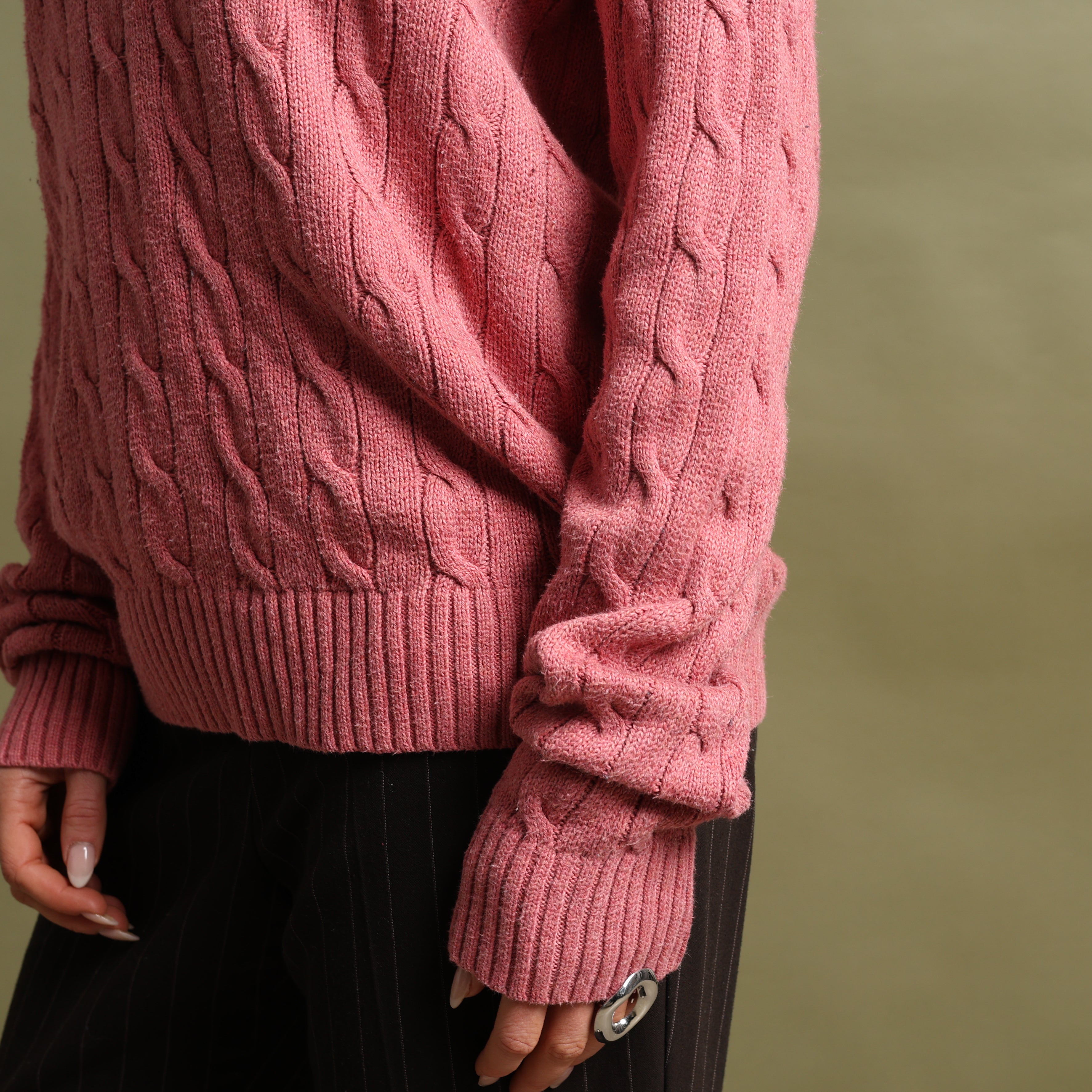 Vintage Polo Ralph Lauren Jumper M Pink Cotton
