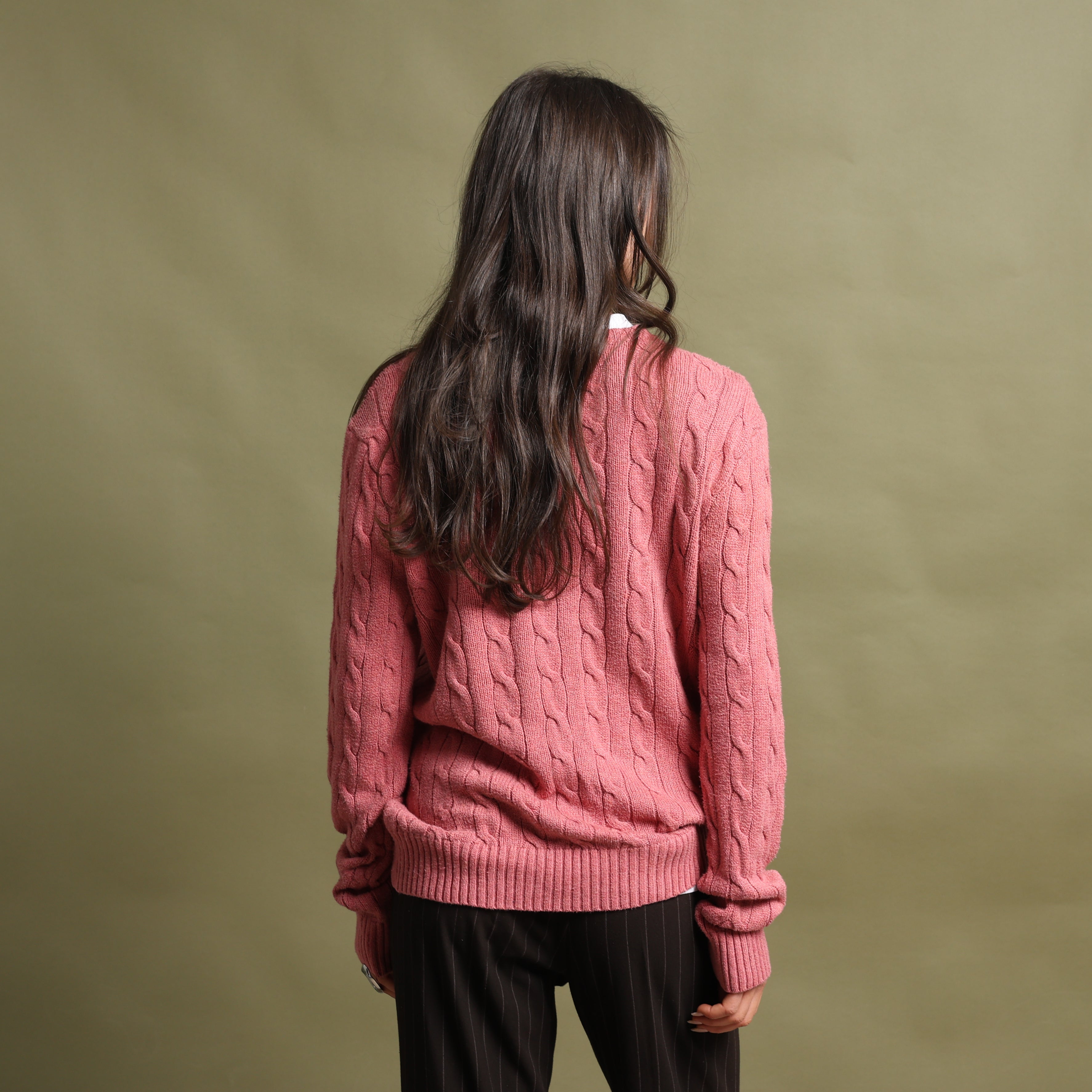 Vintage Polo Ralph Lauren Jumper M Pink Cotton