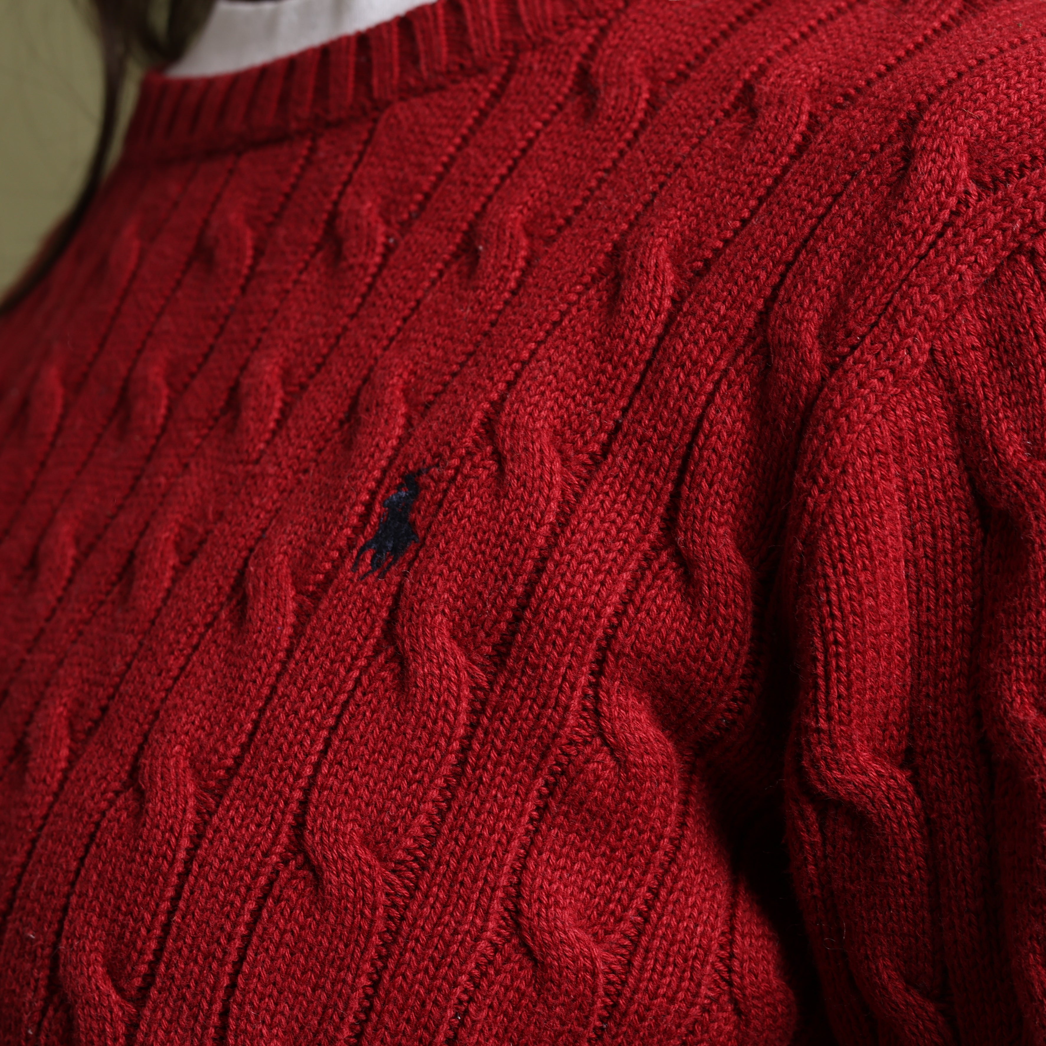 Vintage Polo Ralph Lauren Jumper S Red Cotton