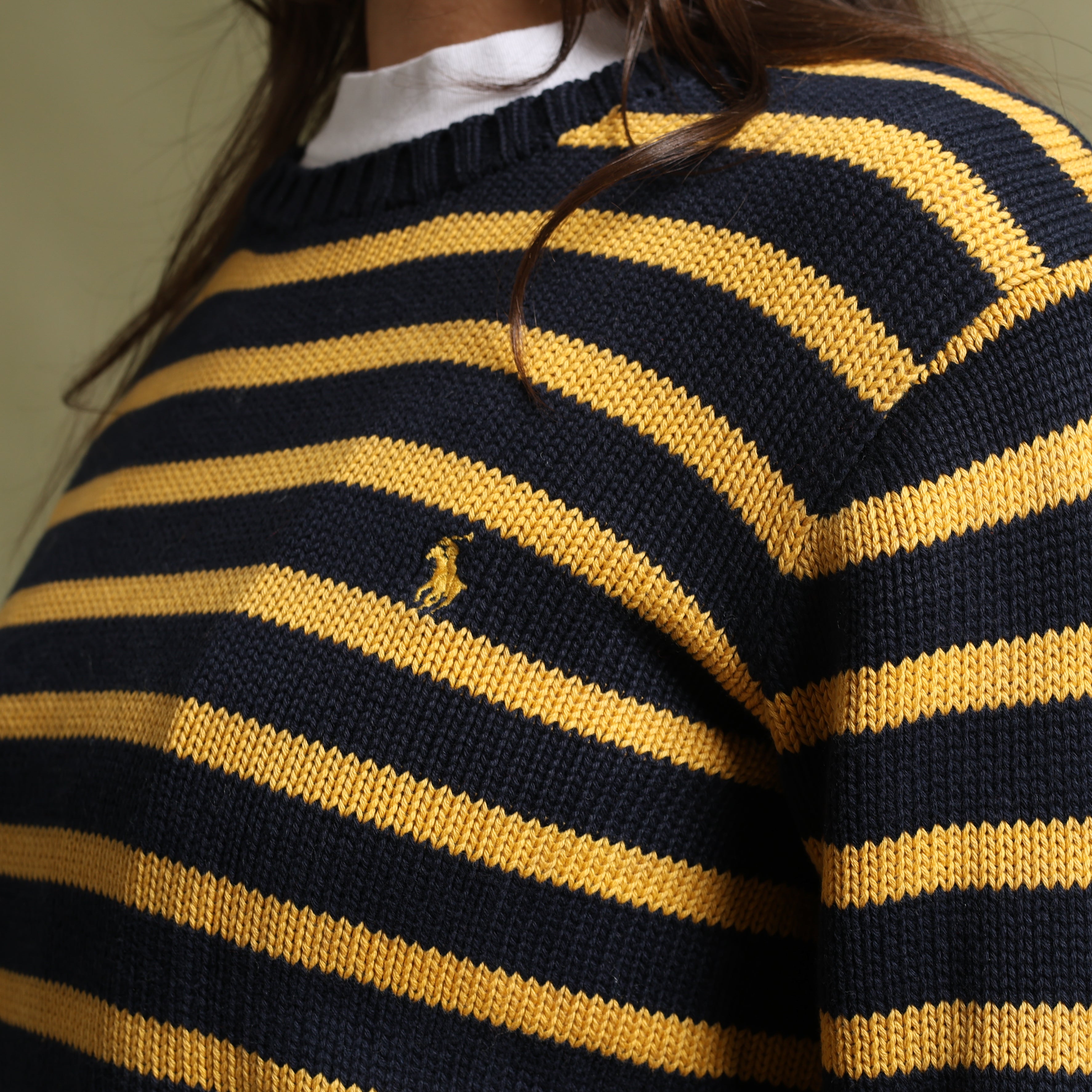 Vintage Polo Ralph Lauren Jumper M Navy Blue Cotton