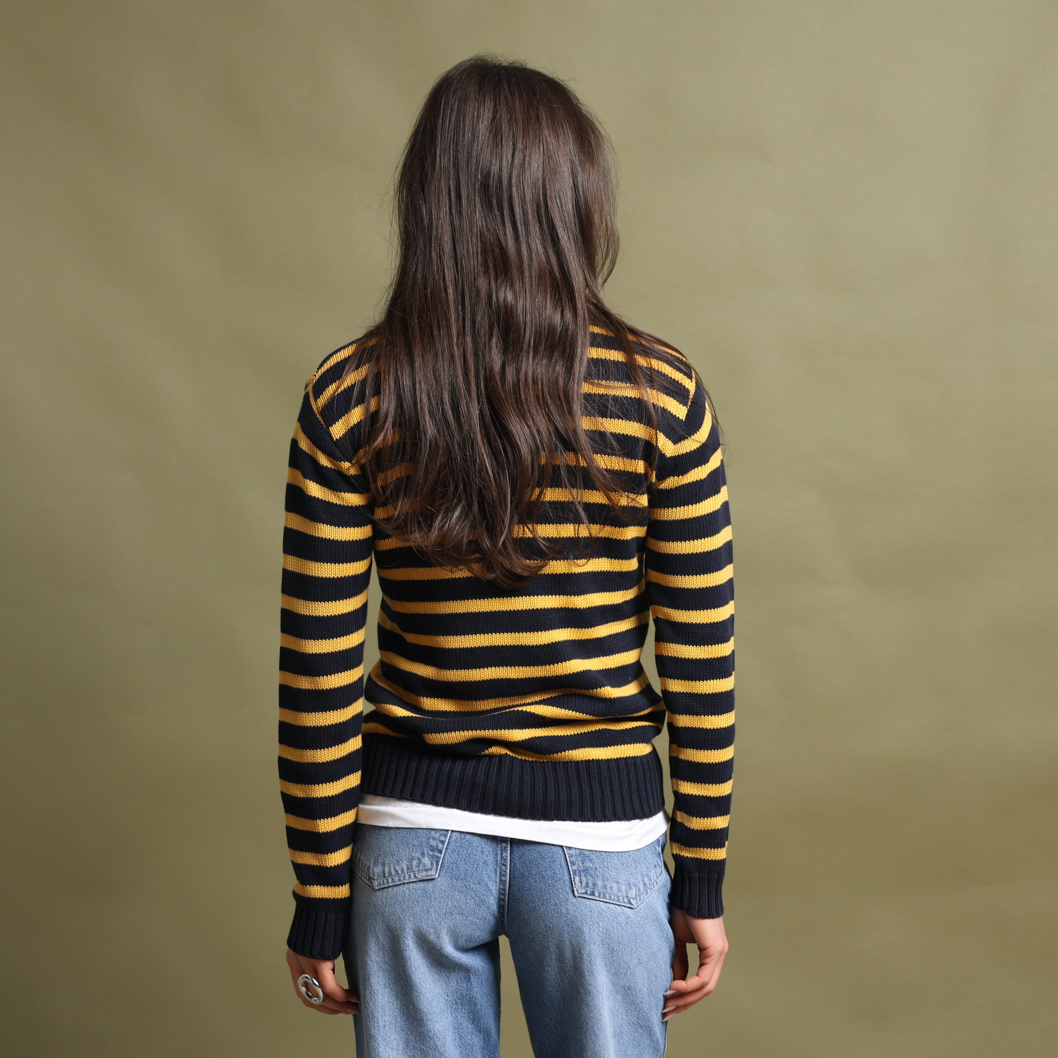 Vintage Polo Ralph Lauren Jumper M Navy Blue Cotton