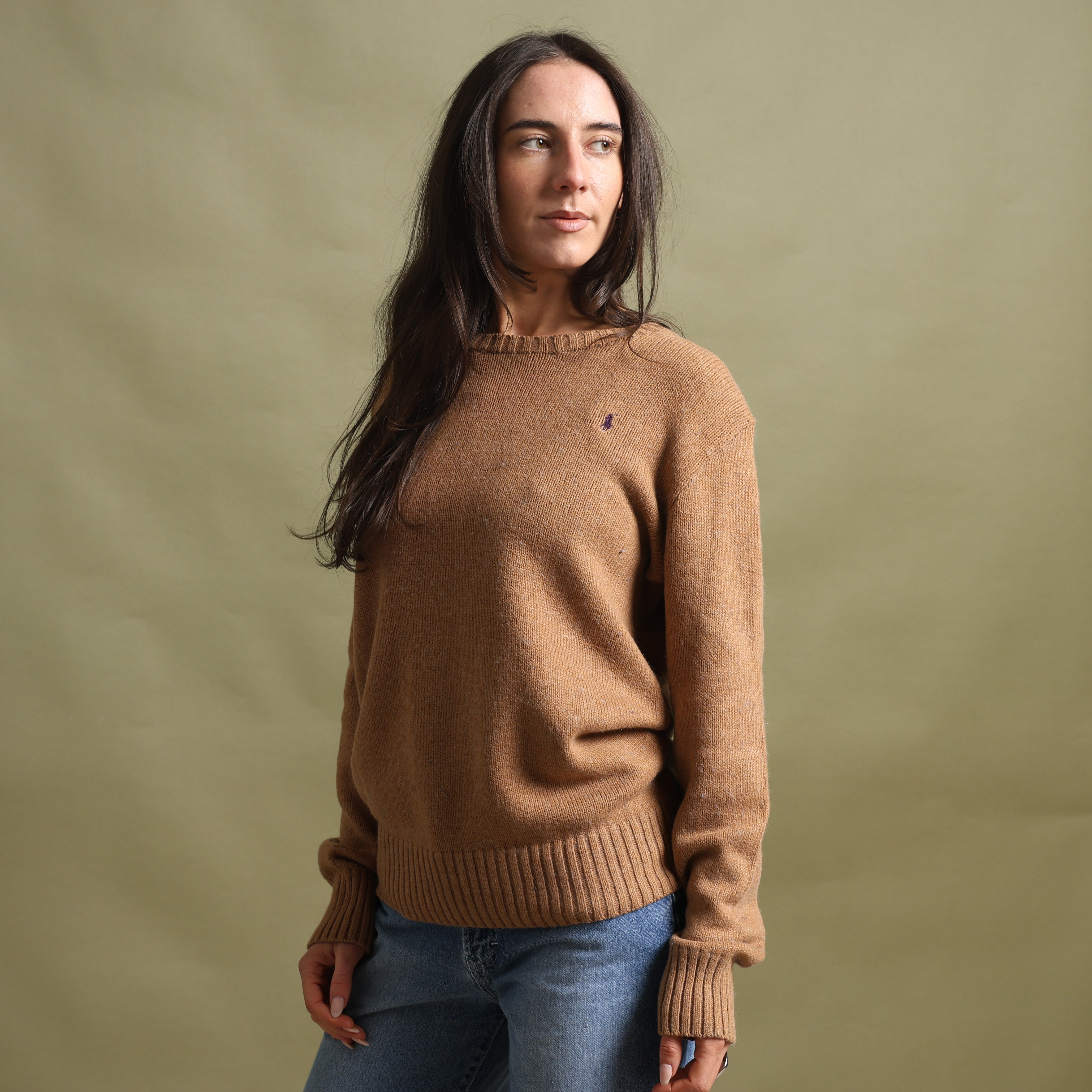 Vintage Polo Ralph Lauren Jumper XL Beige Cotton