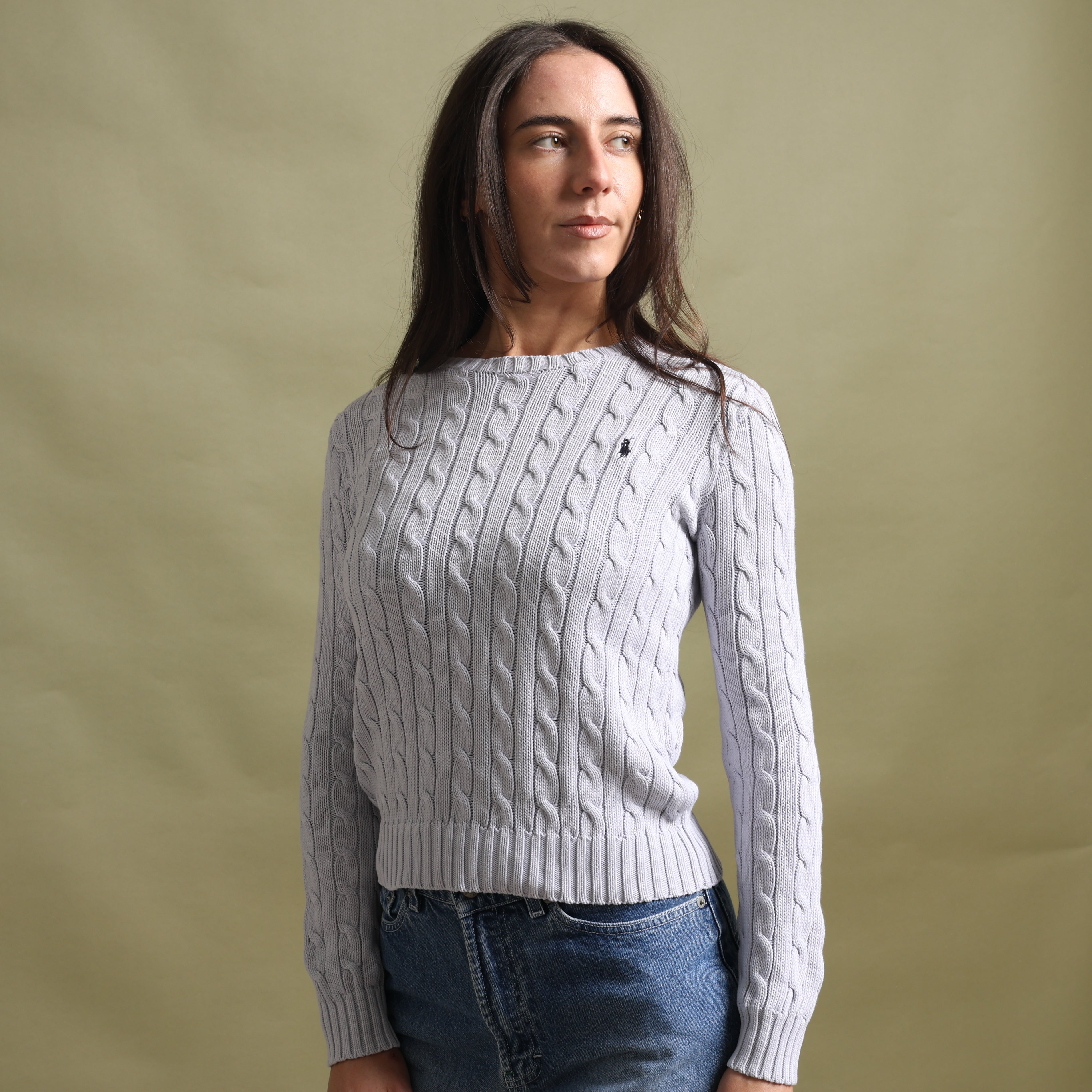 Vintage Polo Ralph Lauren Jumper XS Grey Cotton