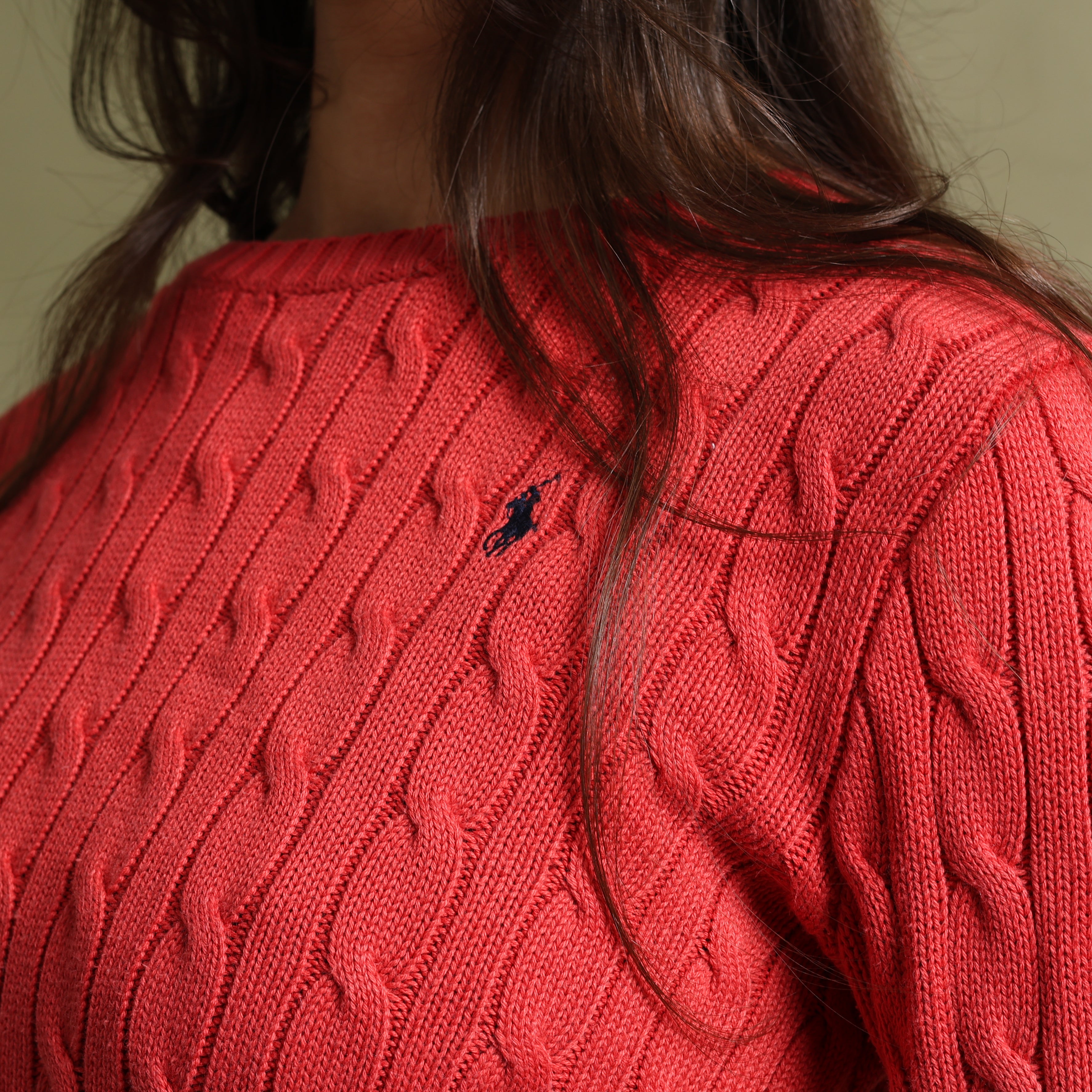 Vintage Polo Ralph Lauren Jumper M Red Cotton