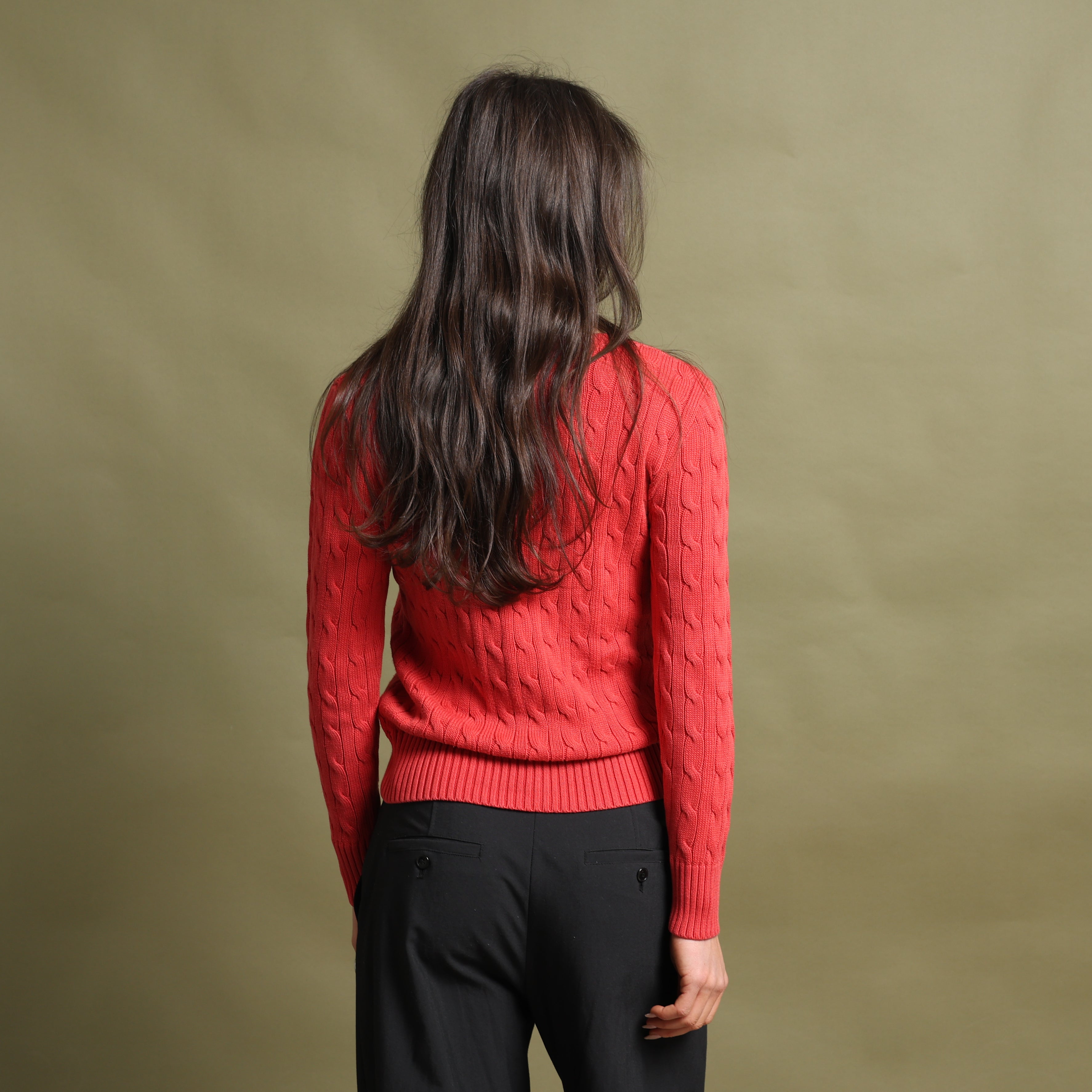 Vintage Polo Ralph Lauren Jumper M Red Cotton