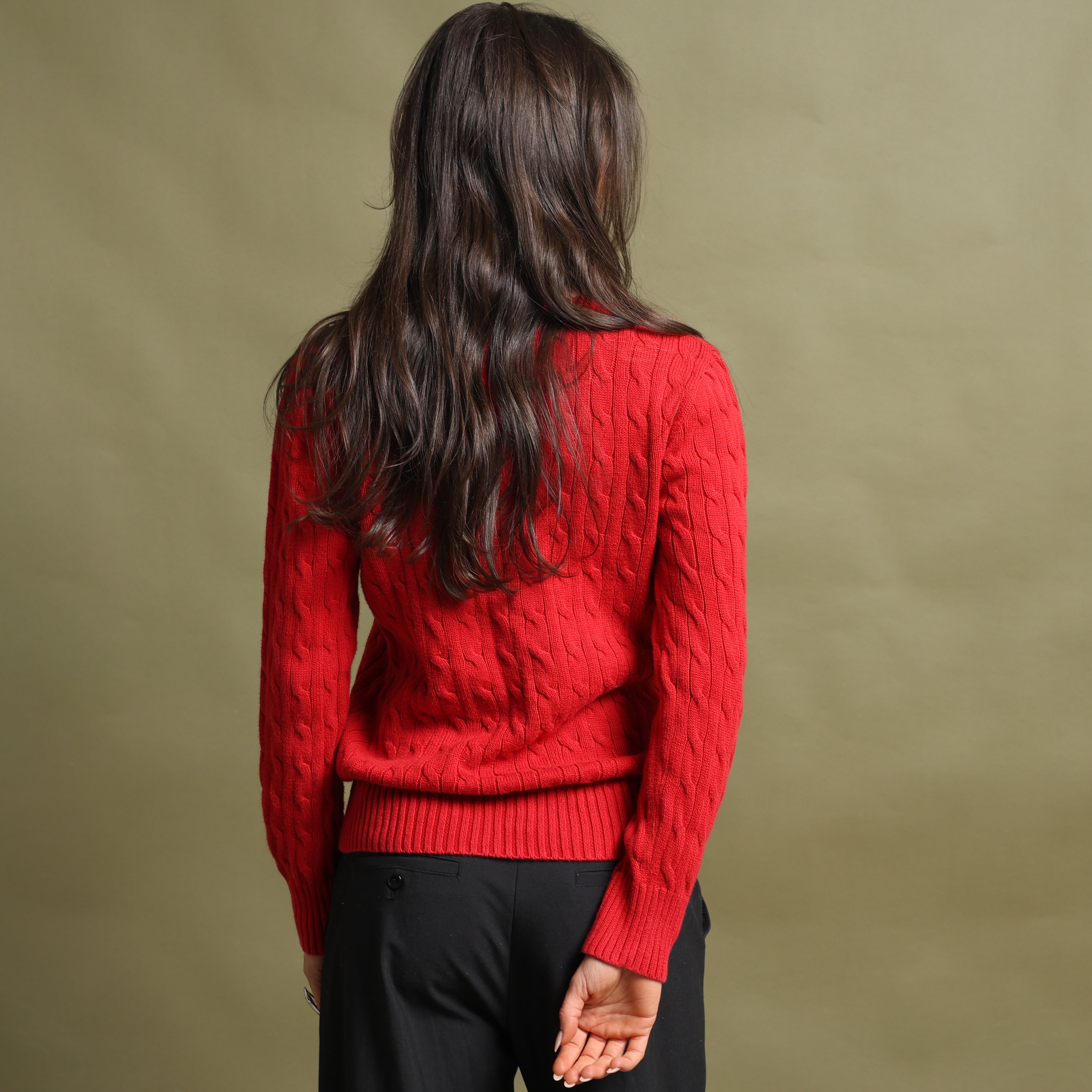 Vintage Polo Ralph Lauren Jumper L Red Cotton