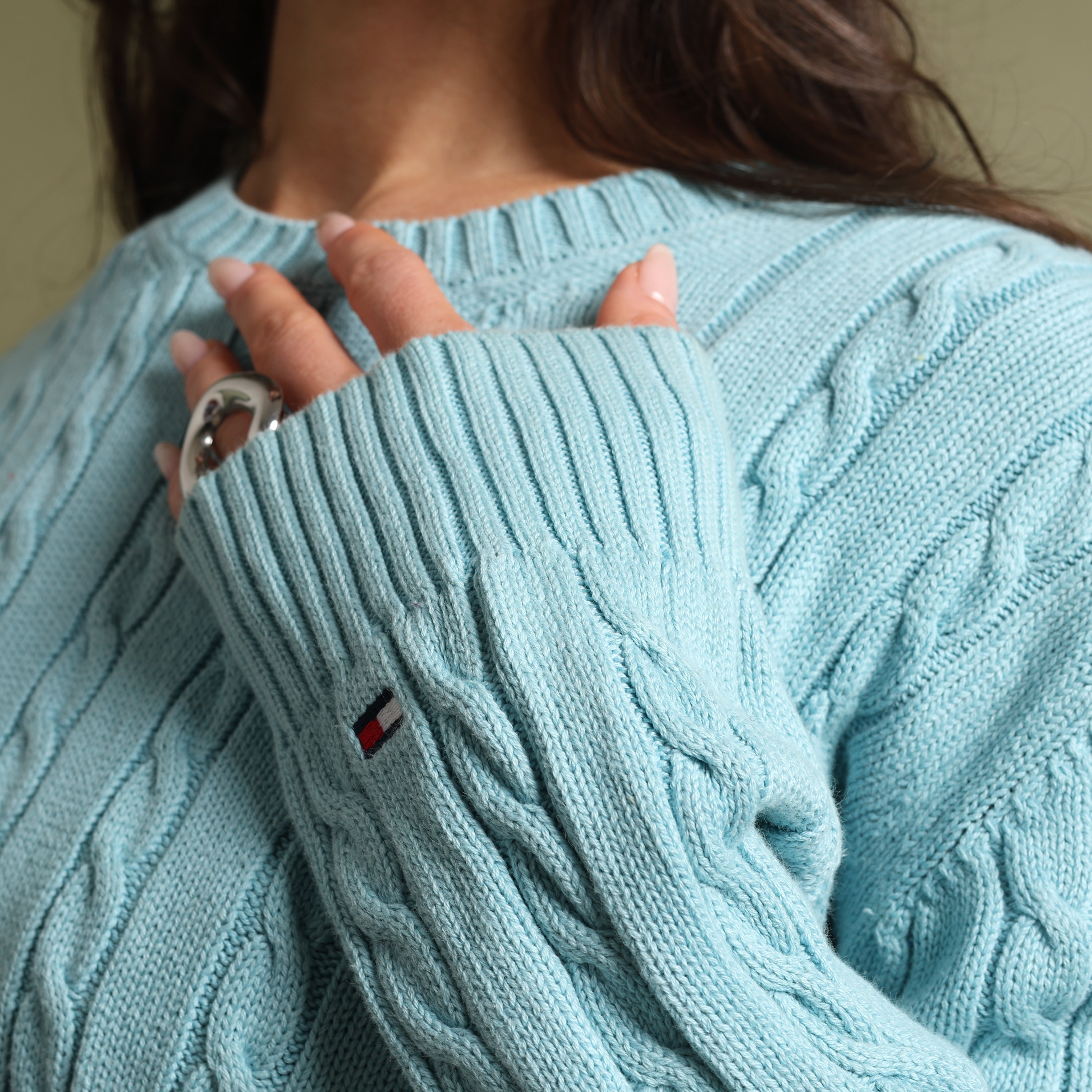 Vintage Tommy Hilfiger Jumper XL Blue Cotton