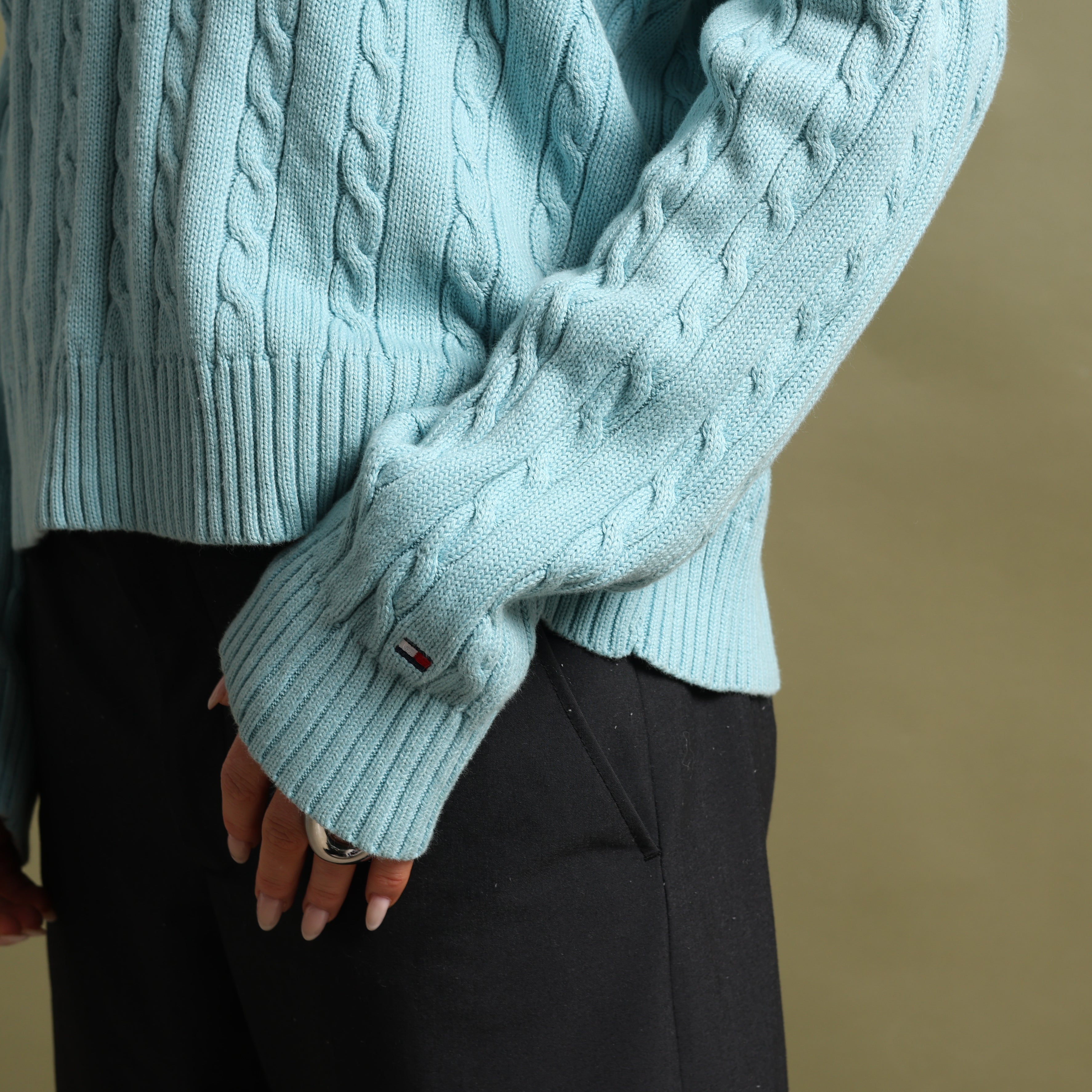 Vintage Tommy Hilfiger Jumper XL Blue Cotton