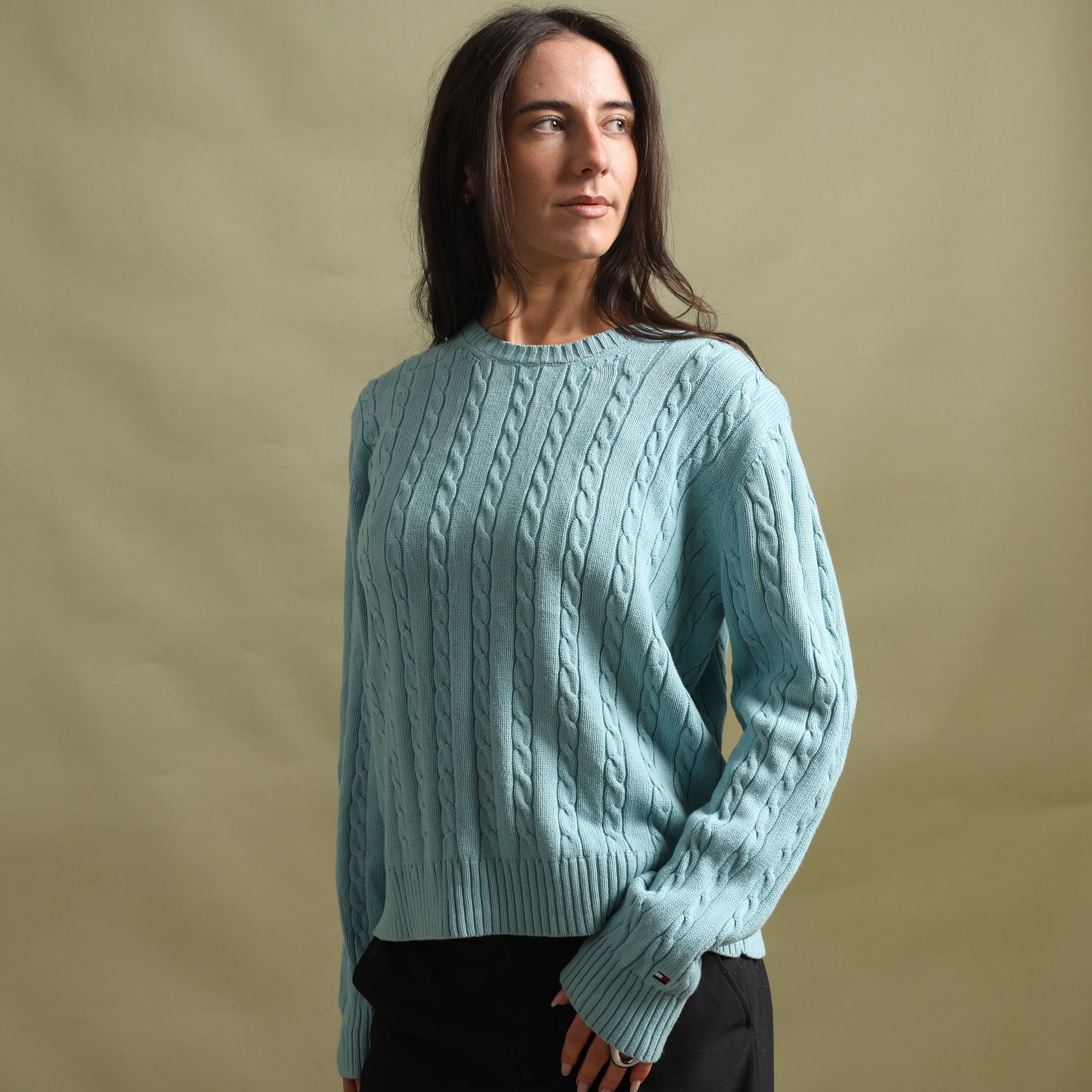 Vintage Tommy Hilfiger Jumper XL Blue Cotton