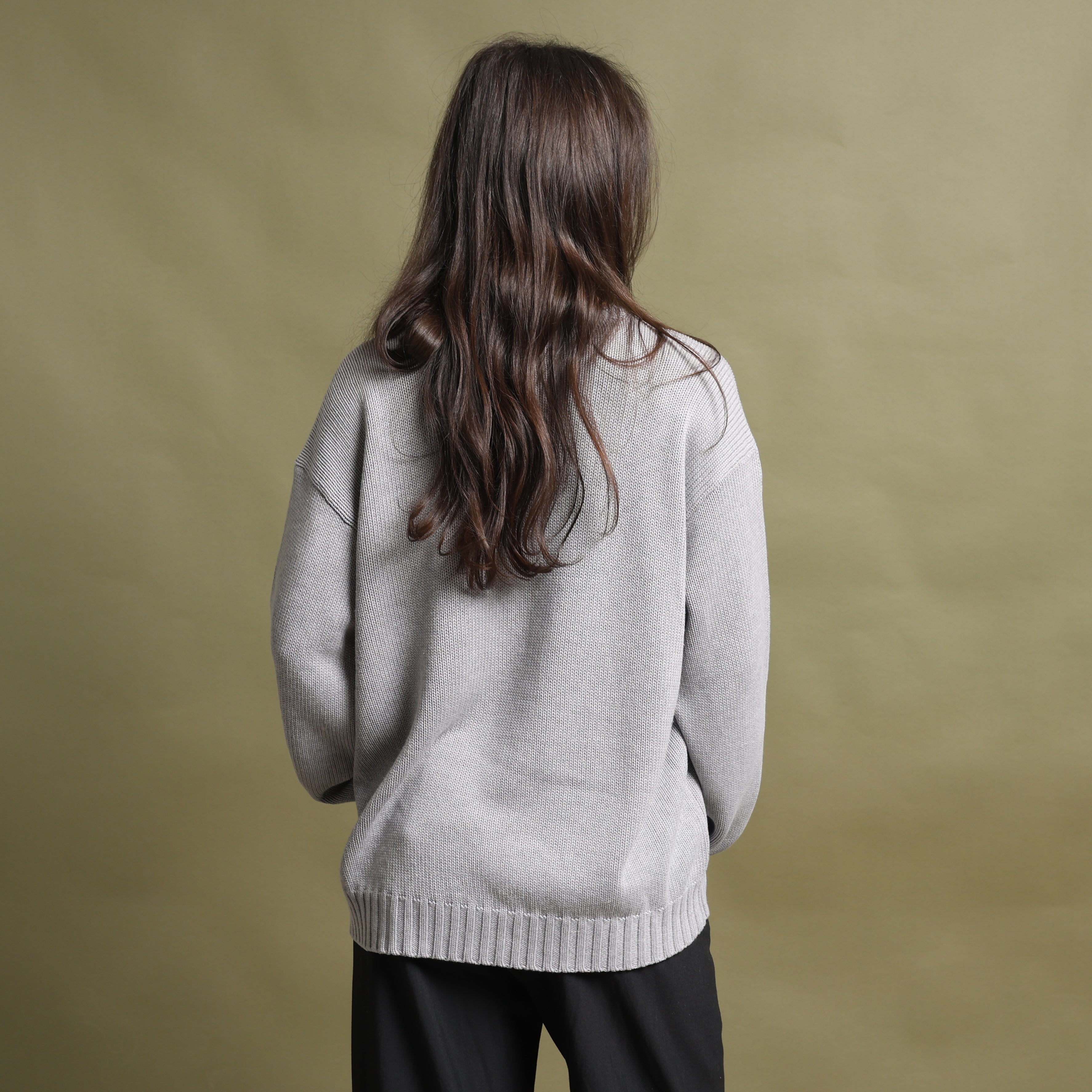 Vintage Polo Ralph Lauren Jumper L Grey Cotton