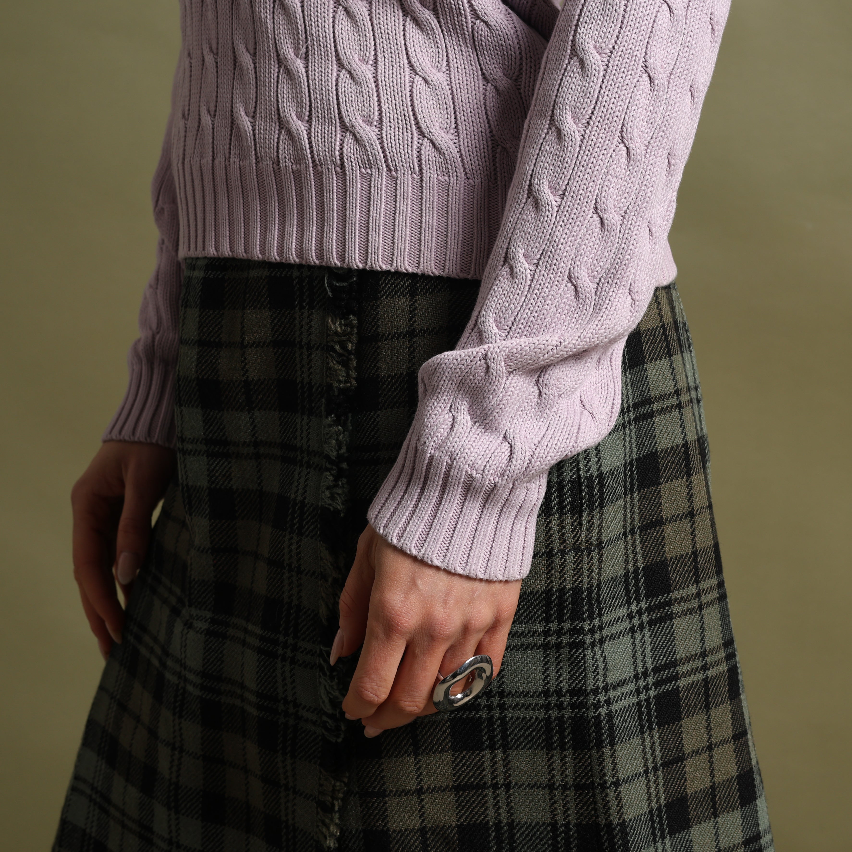 Vintage Polo Ralph Lauren V-Neck Jumper  L Pink Cotton