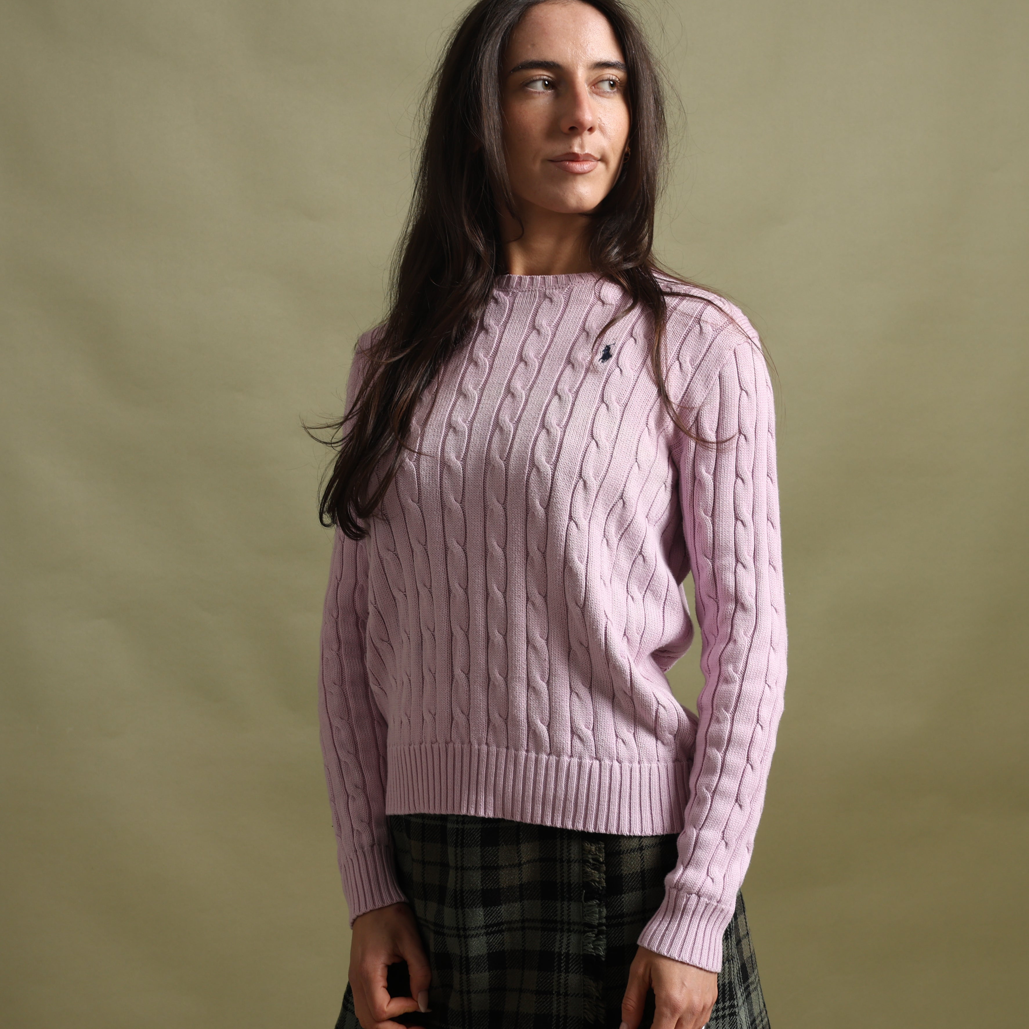 Vintage Polo Ralph Lauren Jumper M Pink Cotton