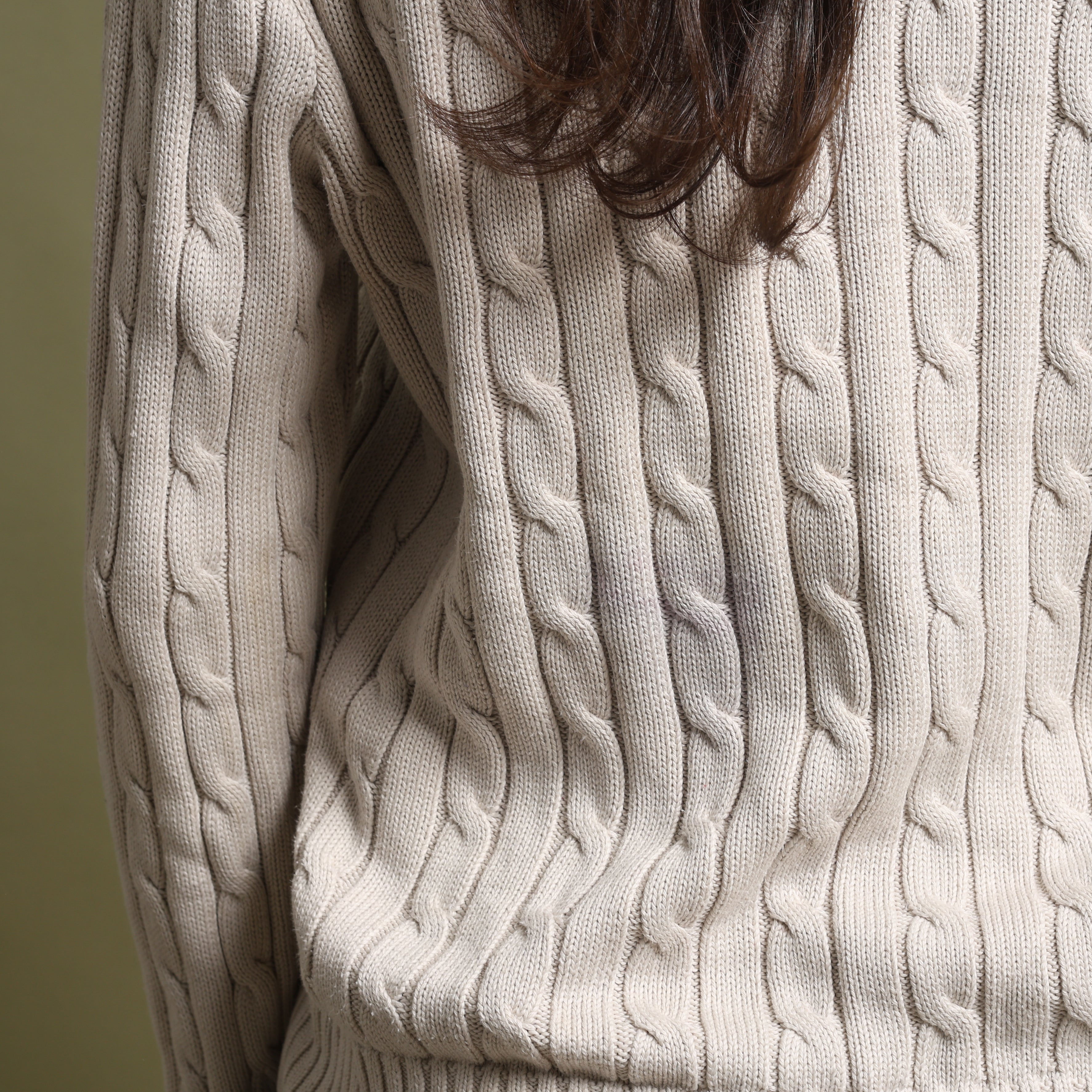 Vintage Polo Ralph Lauren Jumper L Cream Cotton