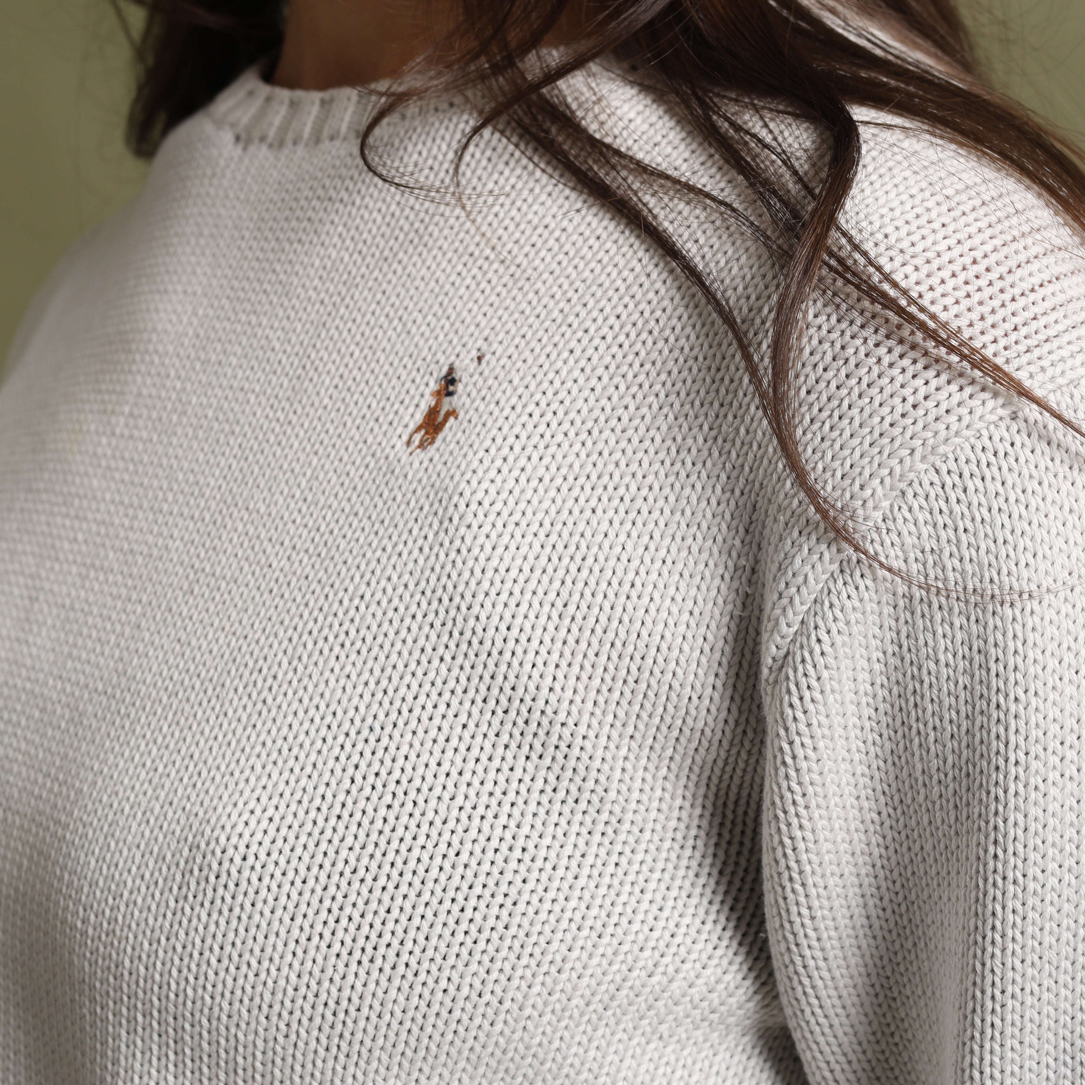 Vintage Polo Ralph Lauren Jumper S Cream Cotton
