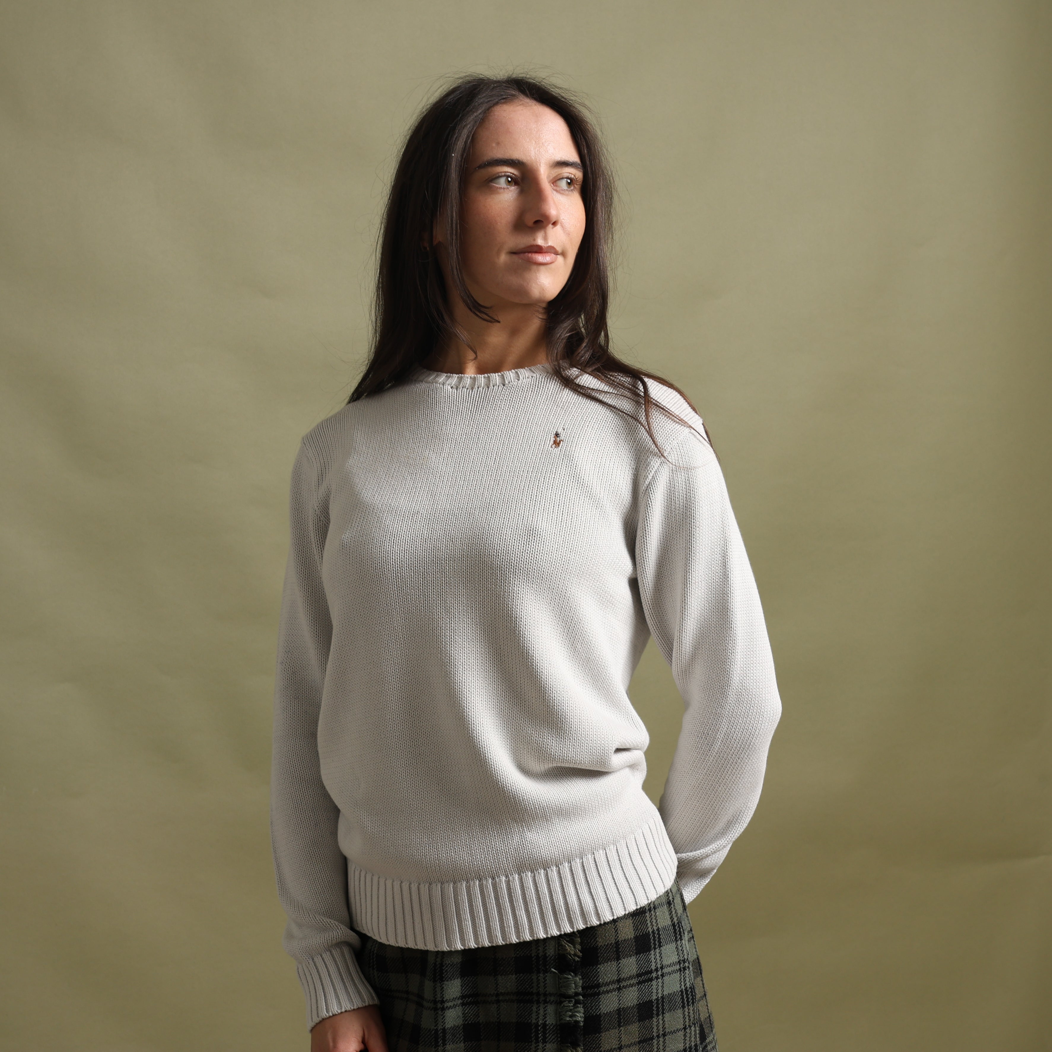 Vintage Polo Ralph Lauren Jumper S Cream Cotton