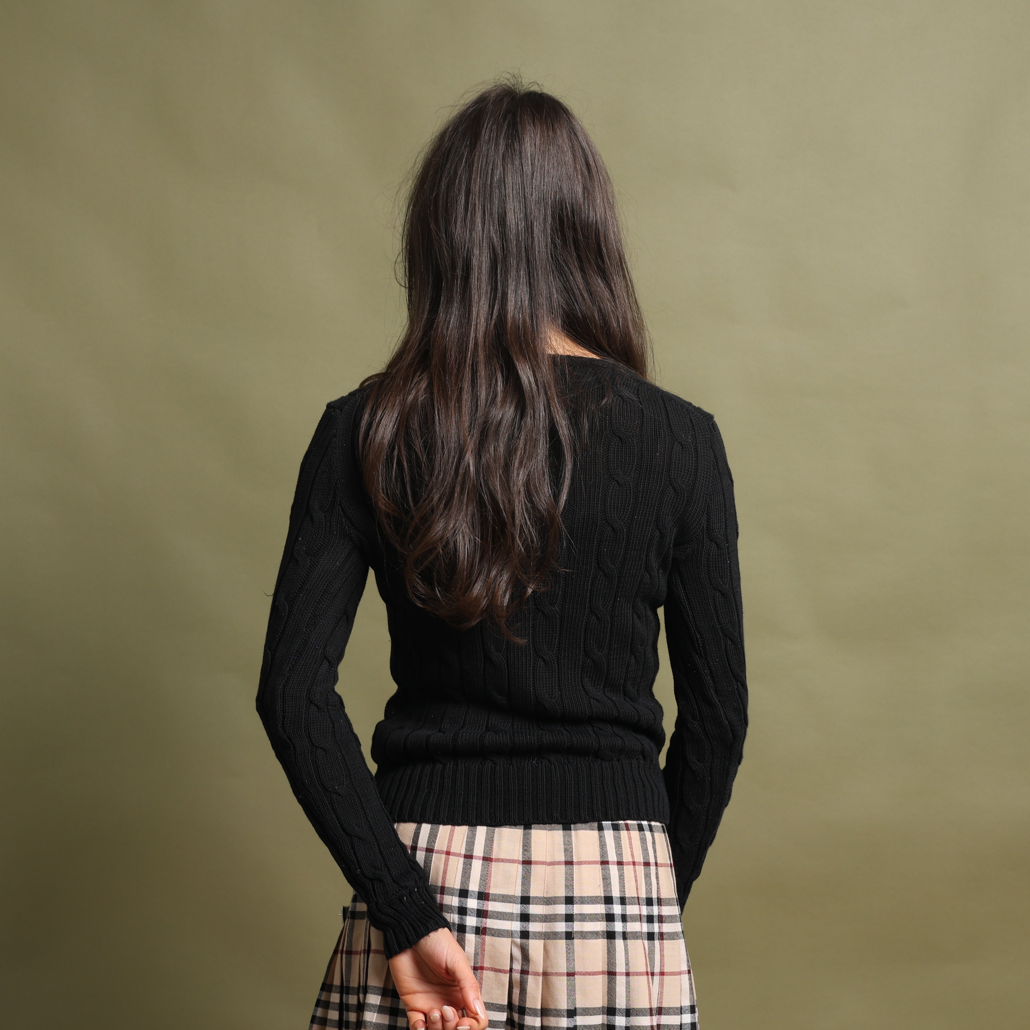 Vintage Polo Ralph Lauren Jumper XS Black Cotton
