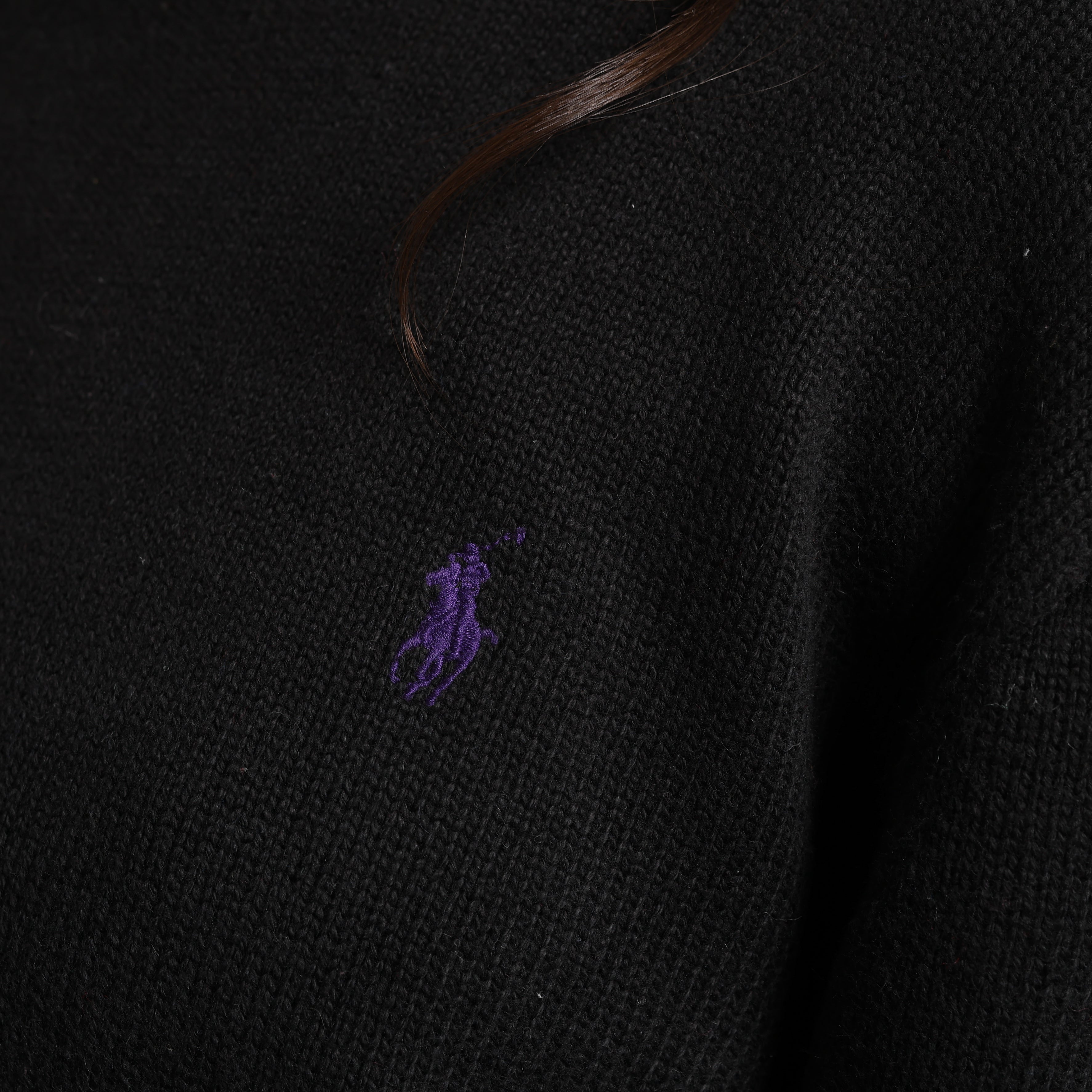 Vintage Polo Ralph Lauren Jumper L Black Cotton