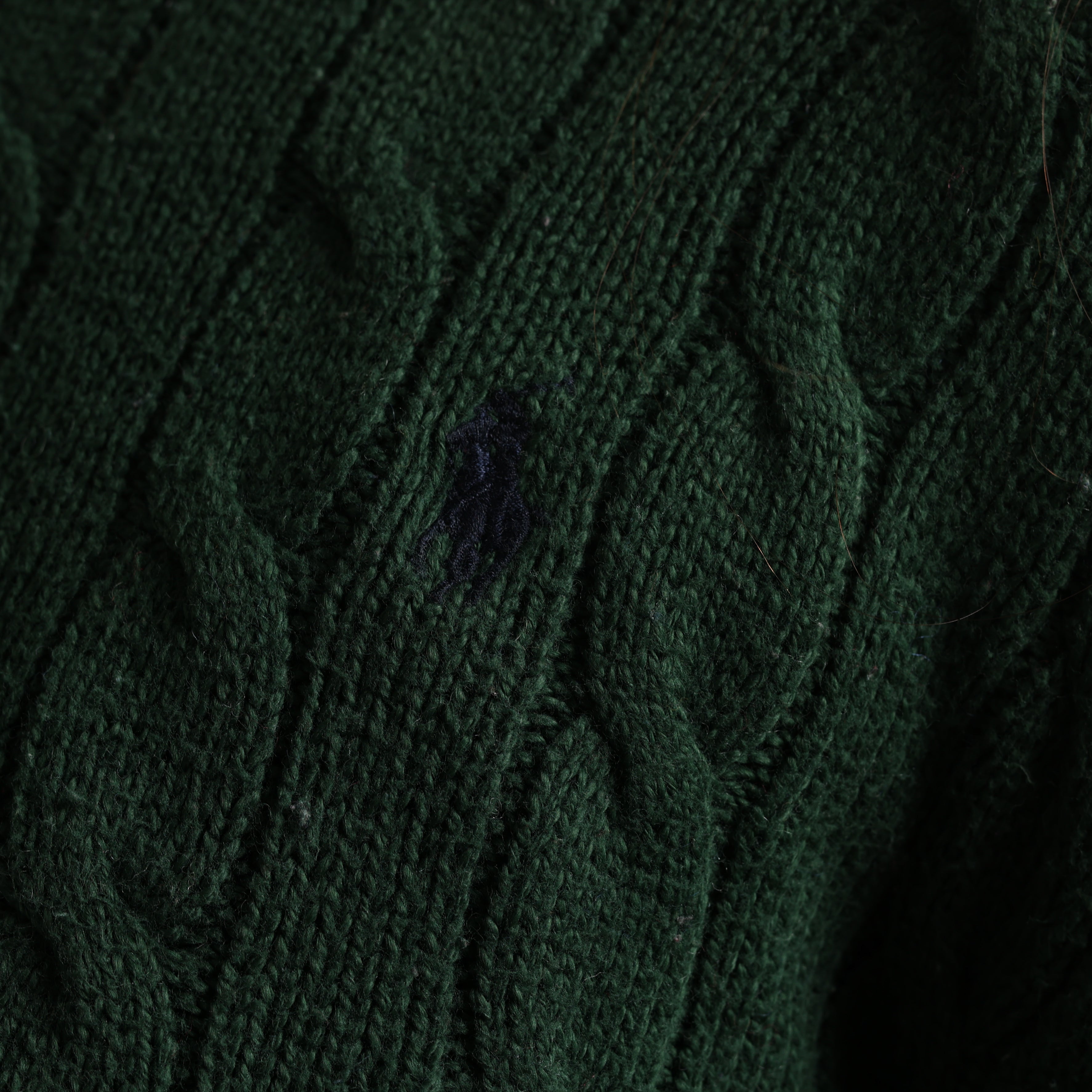 Vintage Polo Ralph Lauren Jumper M Green Cotton