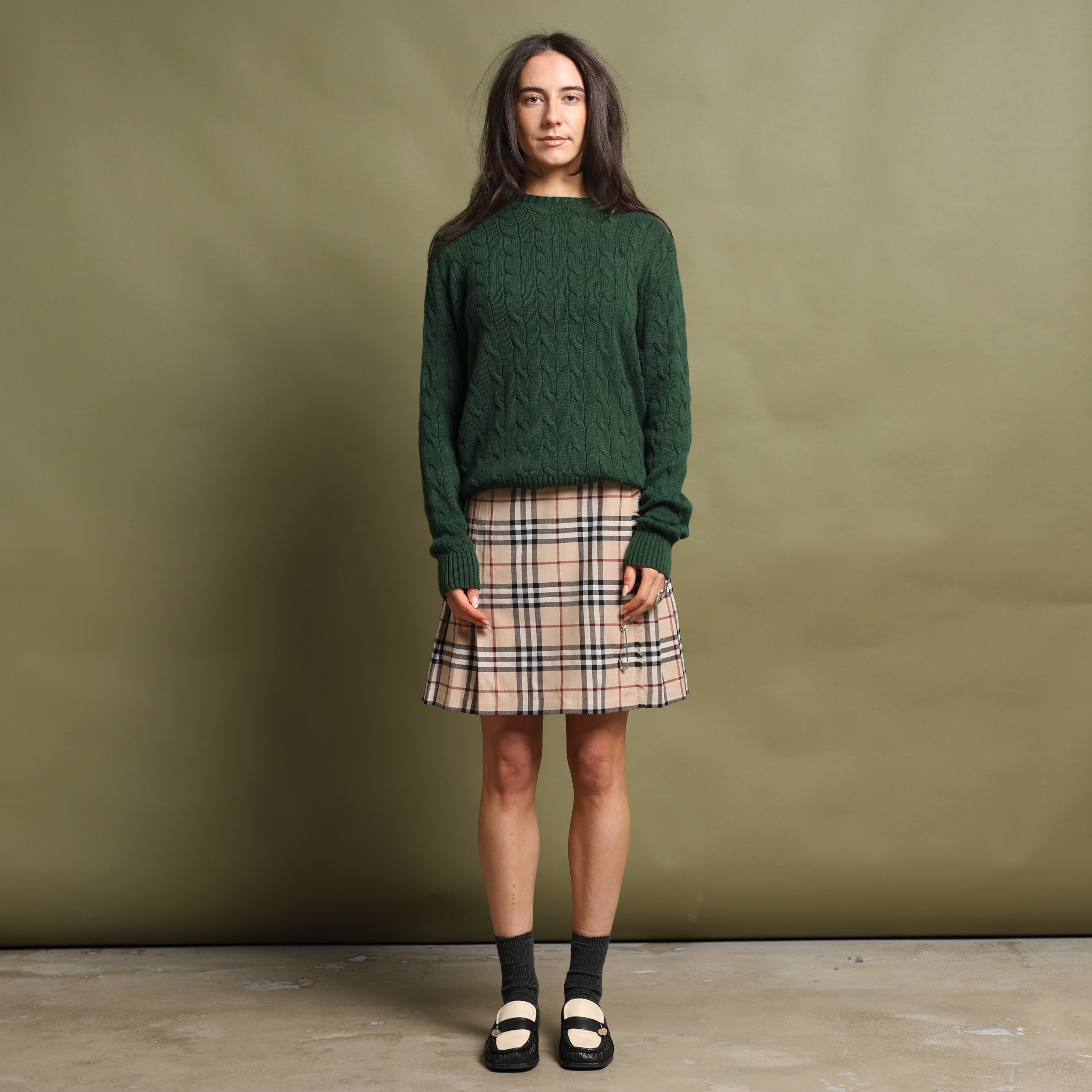 Vintage Polo Ralph Lauren Jumper M Green Cotton