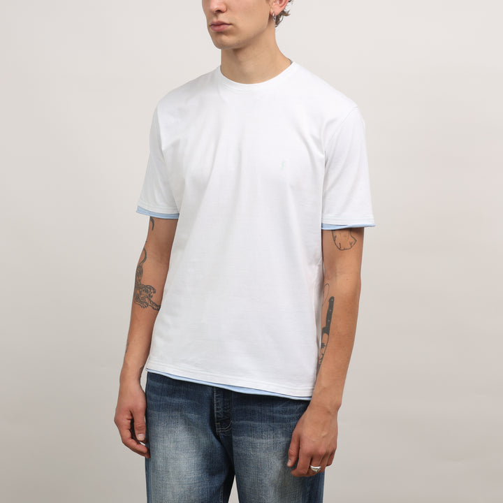Yves Saint Laurent (YSL) T-Shirt - Medium White Cotton