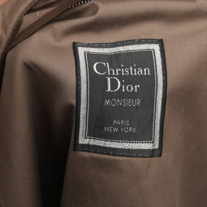 Christian Dior Trench Coat - Medium Grey Cotton