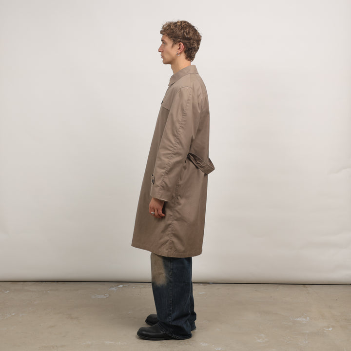 Christian Dior Trench Coat - Medium Grey Cotton