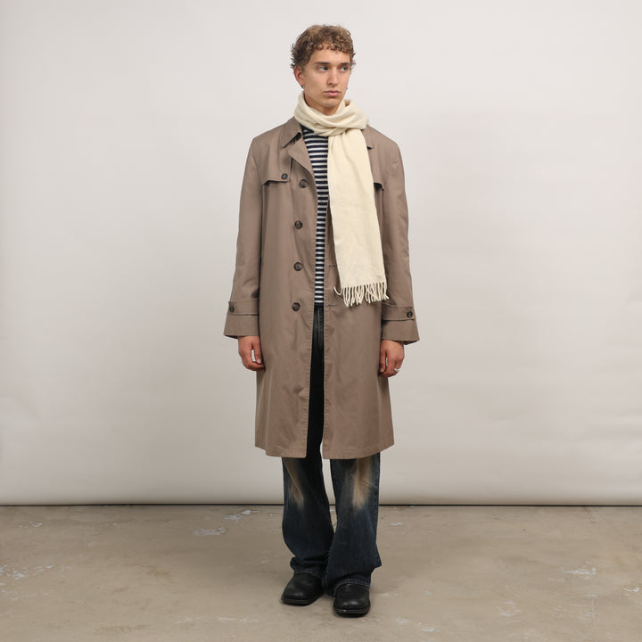Christian Dior Trench Coat - Medium Grey Cotton
