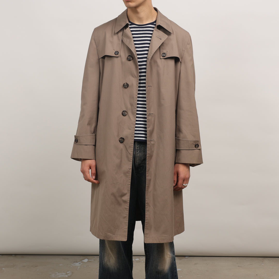 Christian Dior Trench Coat - Medium Grey Cotton
