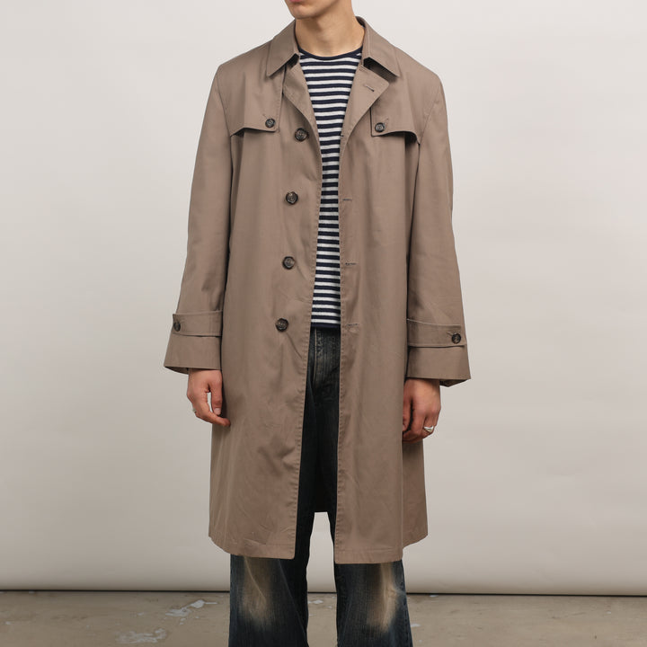Christian Dior Trench Coat - Medium Grey Cotton