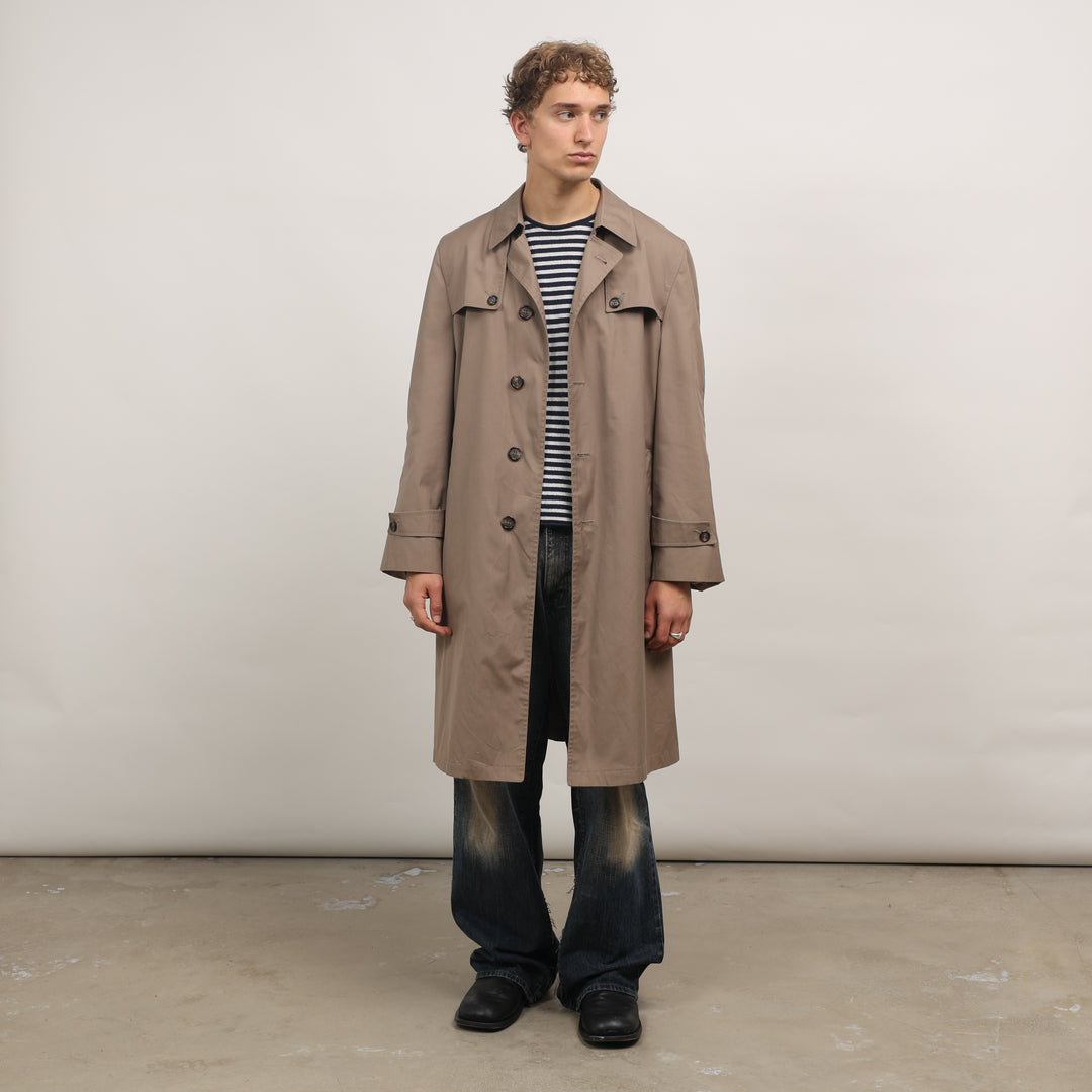 Christian Dior Trench Coat - Medium Grey Cotton