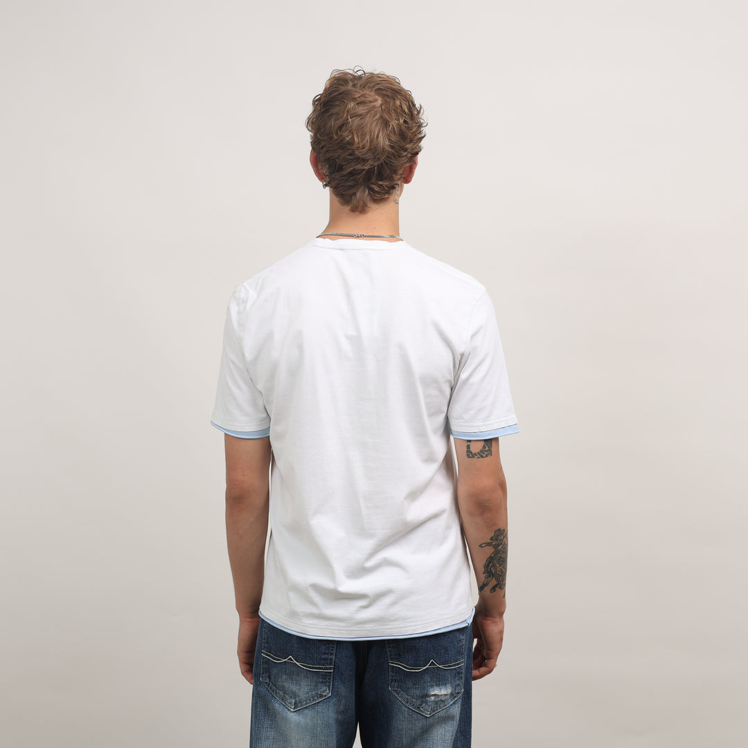 Yves Saint Laurent (YSL) T-Shirt - Medium White Cotton