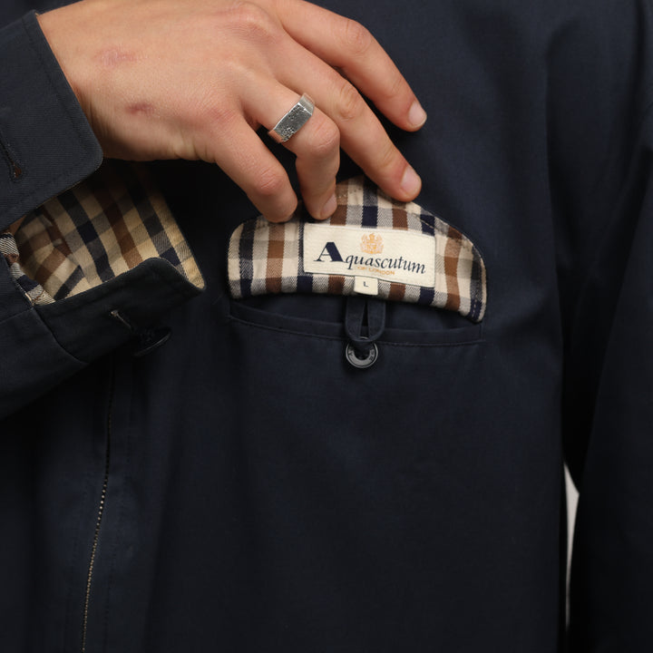 Aquascutum Harrington Jacket - Large Beige Cotton