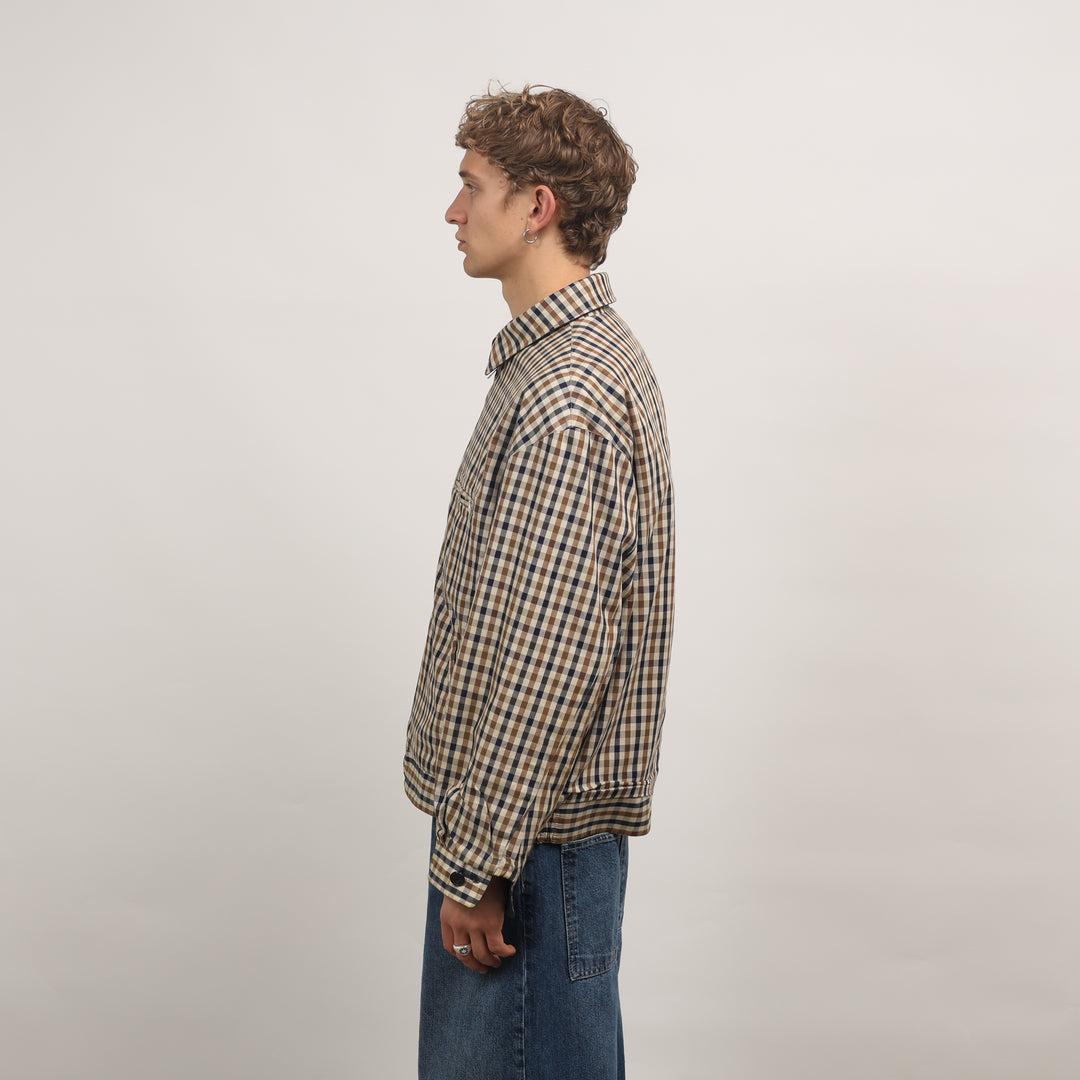 Aquascutum Harrington Jacket - Large Beige Cotton