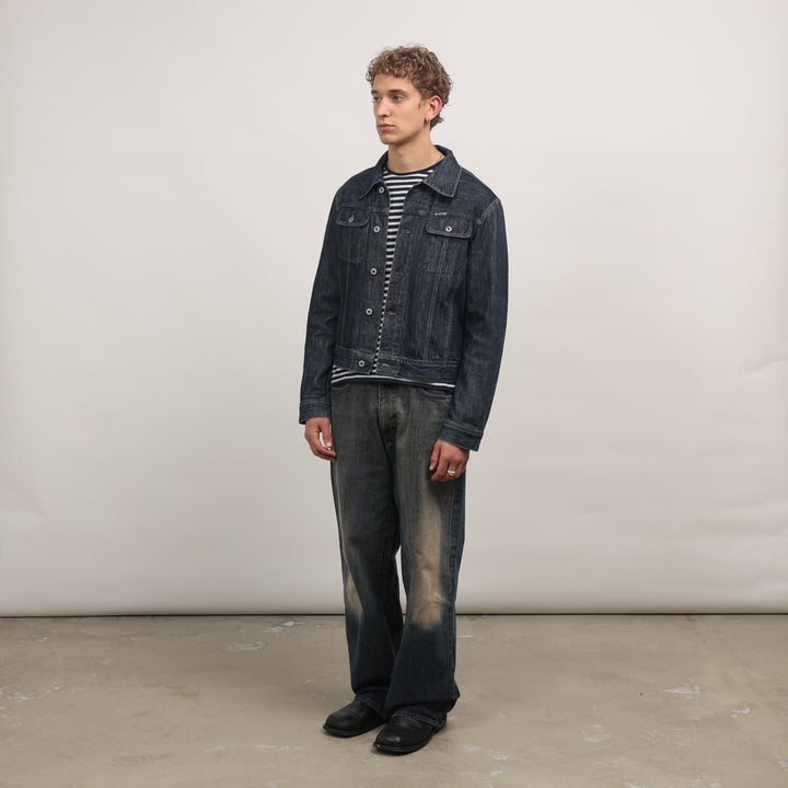 Diesel Denim Jacket - Medium Dark Blue Denim