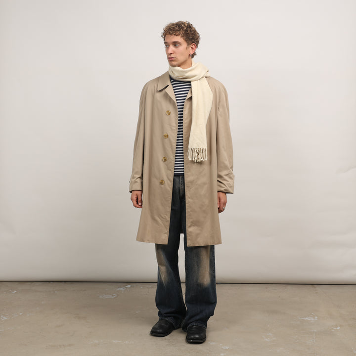 Burberry's Trench Coat - Large Beige Cotton