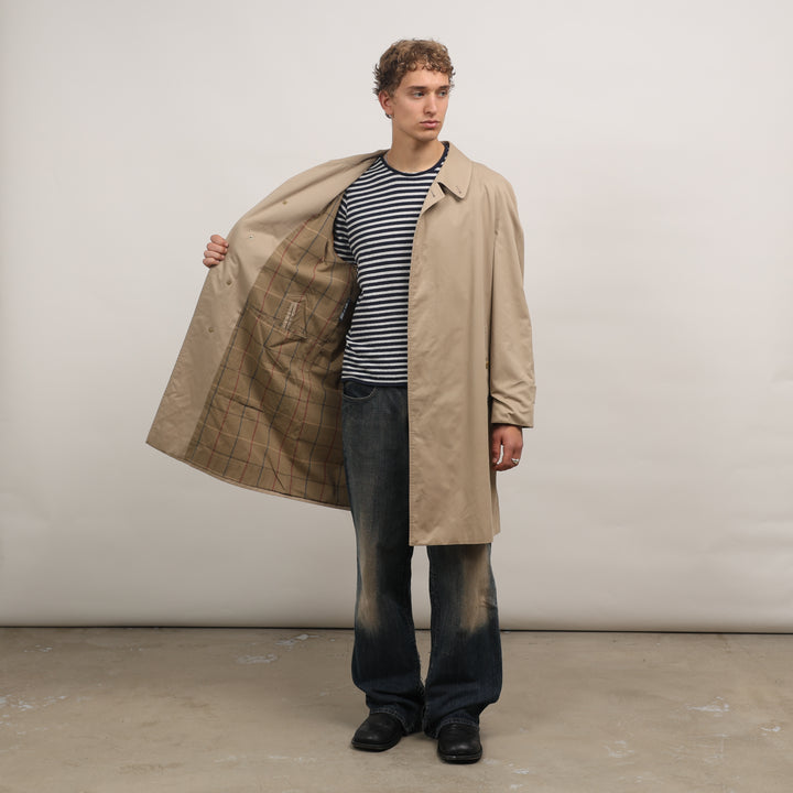Burberry's Trench Coat - Large Beige Cotton