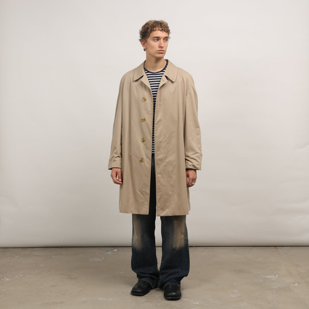 Burberry's Trench Coat - Large Beige Cotton