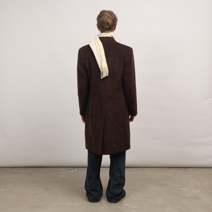 Paul Smith Overcoat - Medium Brown Wool