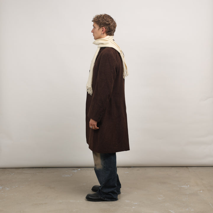 Paul Smith Overcoat - Medium Brown Wool