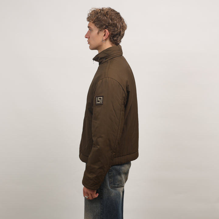 Versace Bomber Jacket - Large Brown Polyester