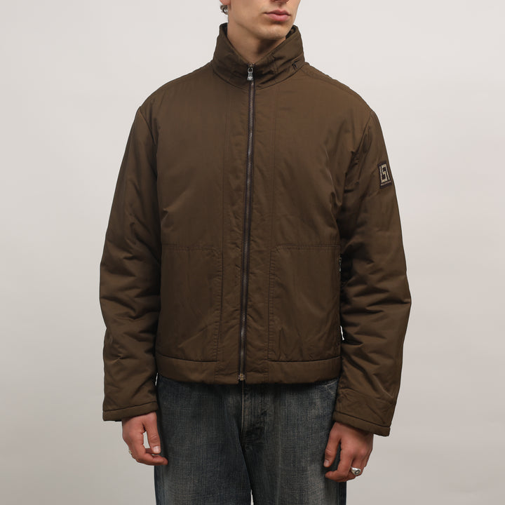 Versace Bomber Jacket - Large Brown Polyester