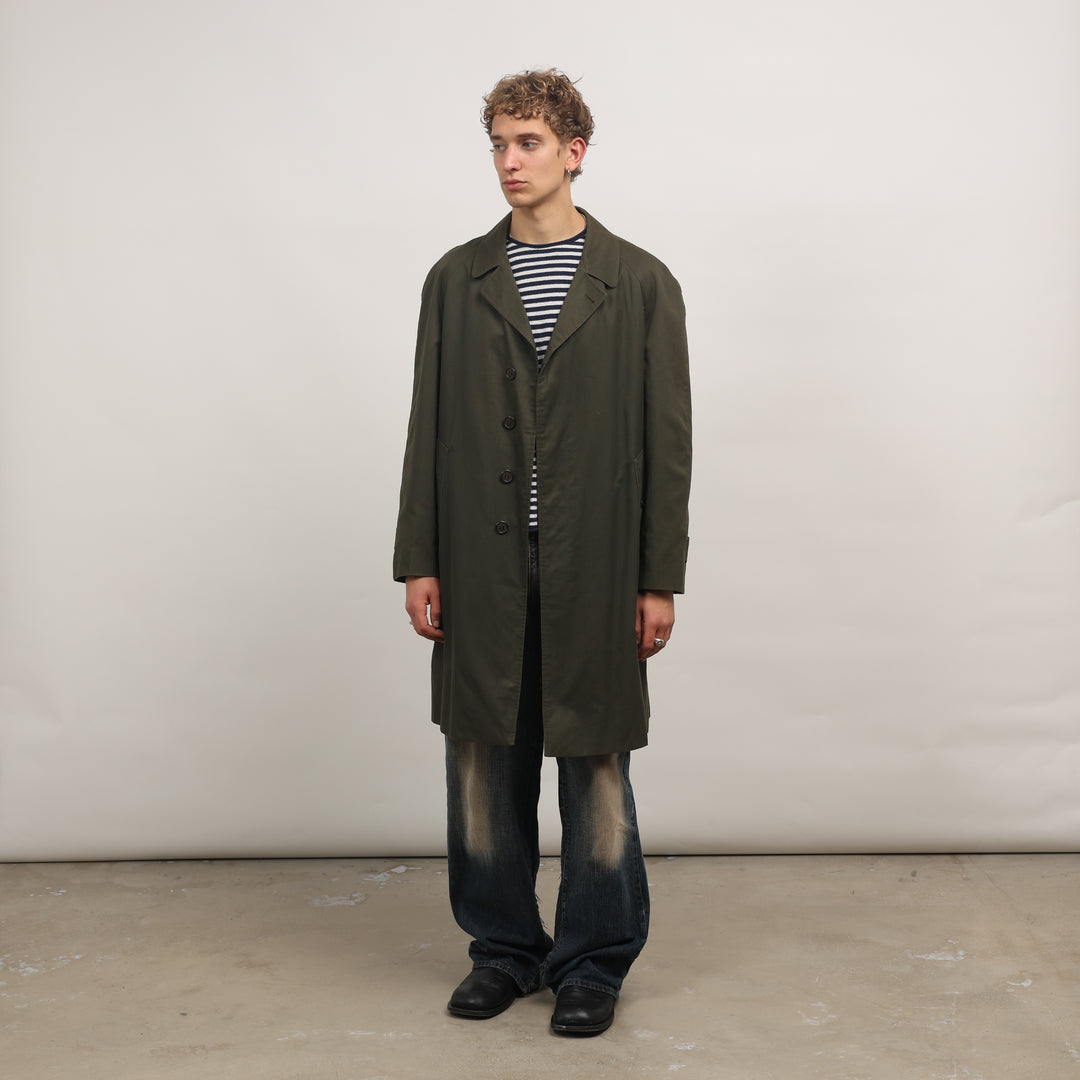 Burberry's Trench Coat - Medium Khaki Green Cotton