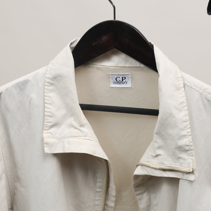 CP Company Harrington Jacket - Large Cream Cotton Blend