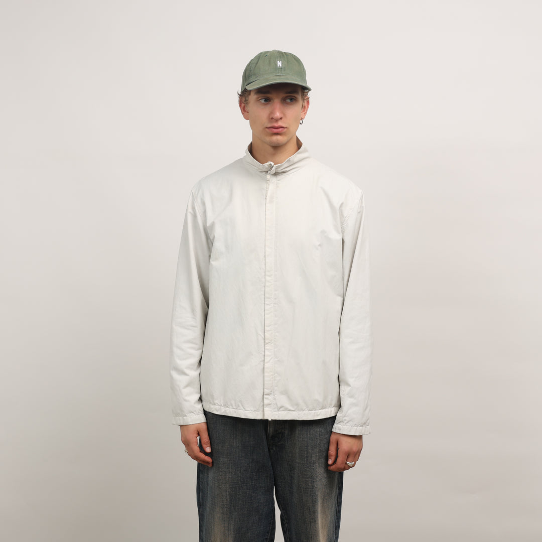 CP Company Harrington Jacket - Large Cream Cotton Blend