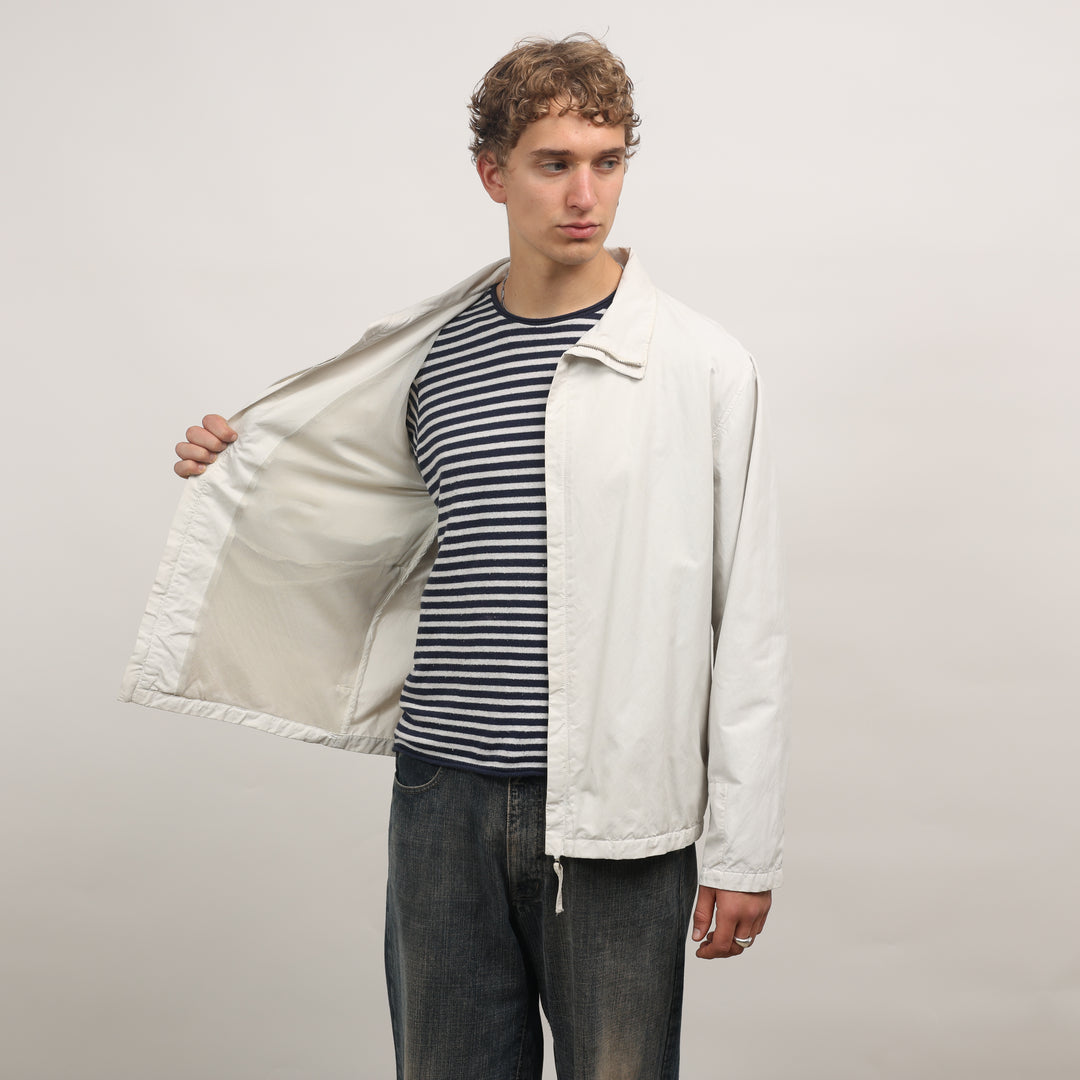 CP Company Harrington Jacket - Large Cream Cotton Blend
